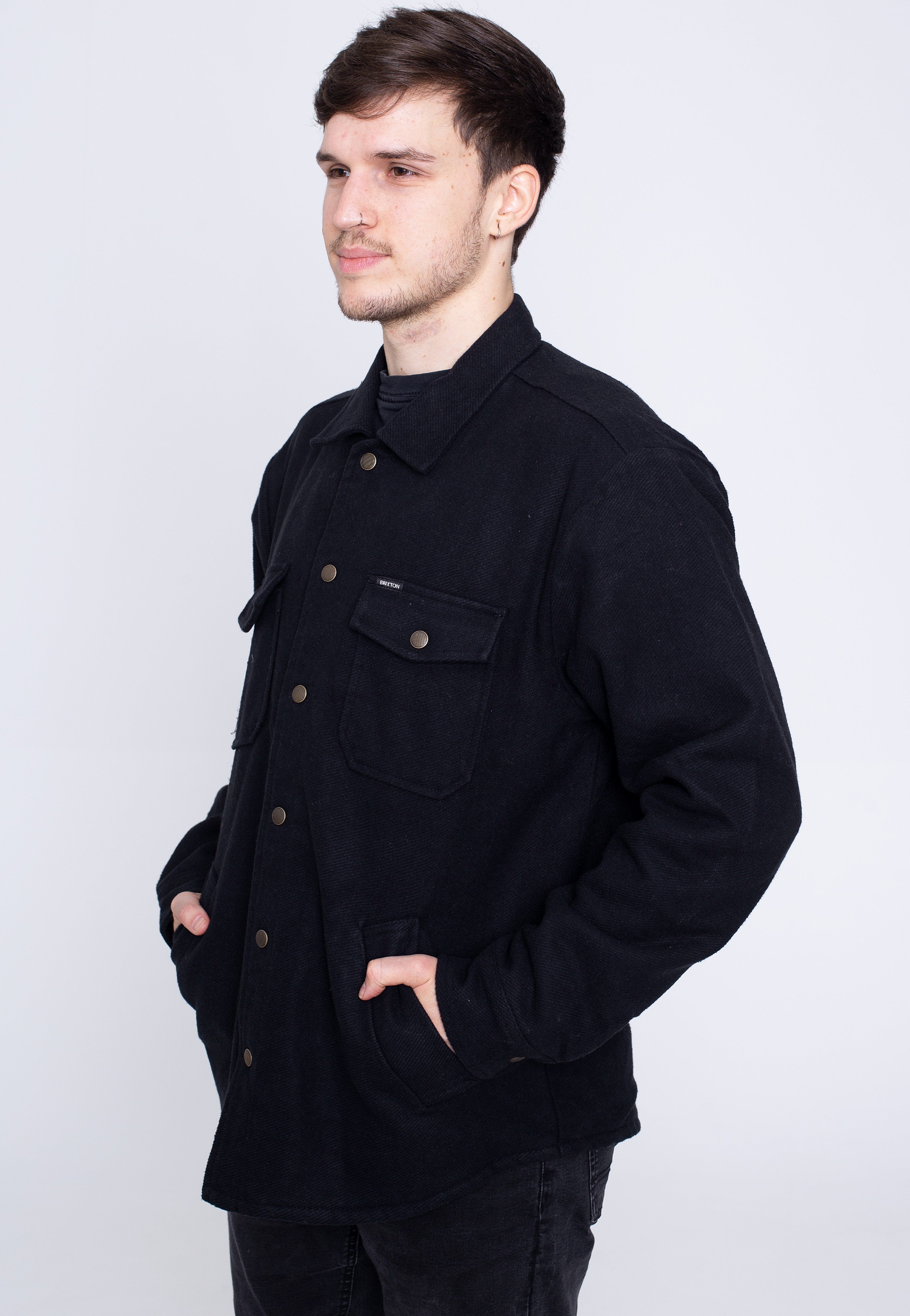 Brixton - Bowery Lined Black - Jacket | Men-Image