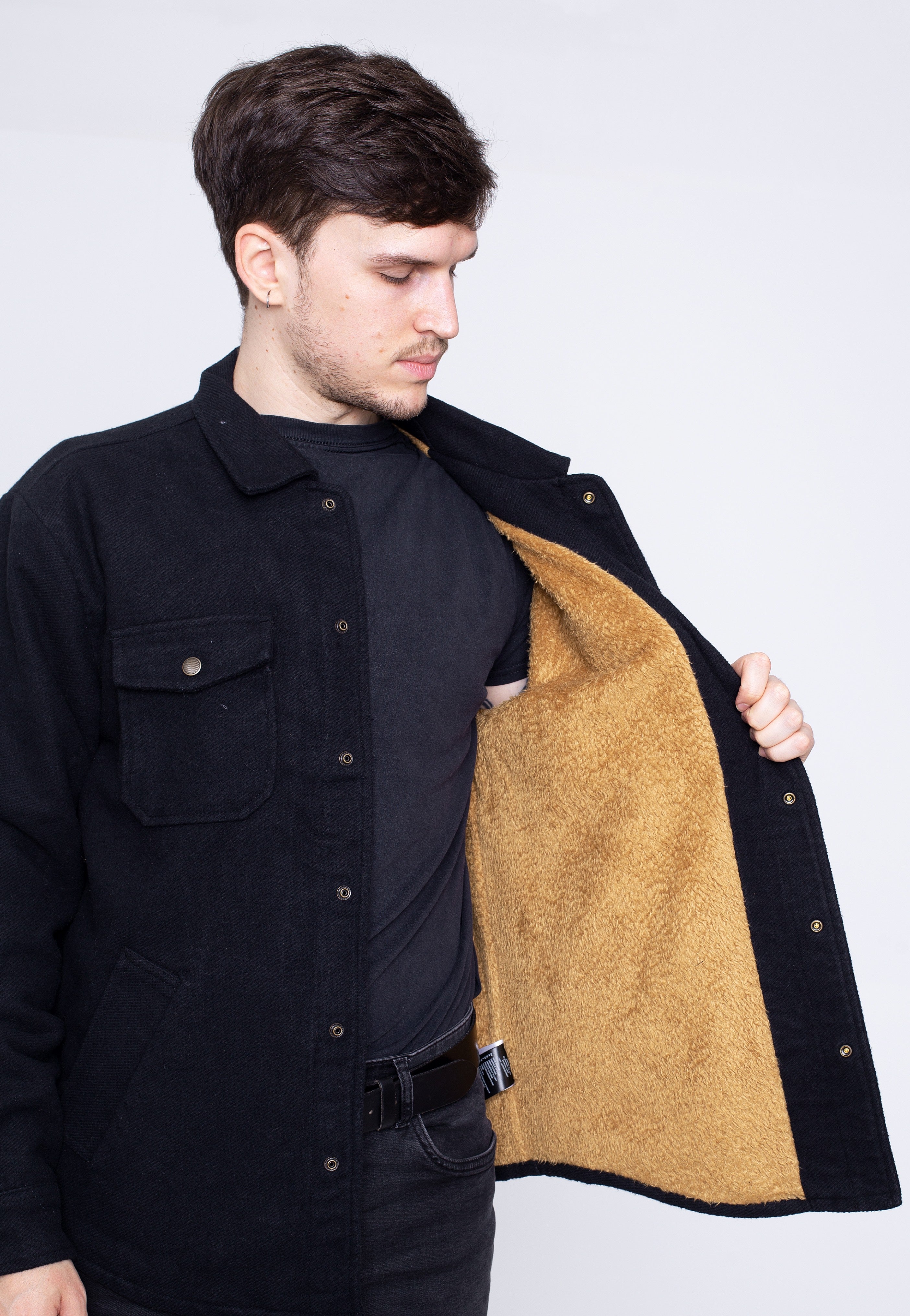 Brixton - Bowery Lined Black - Jacket | Men-Image