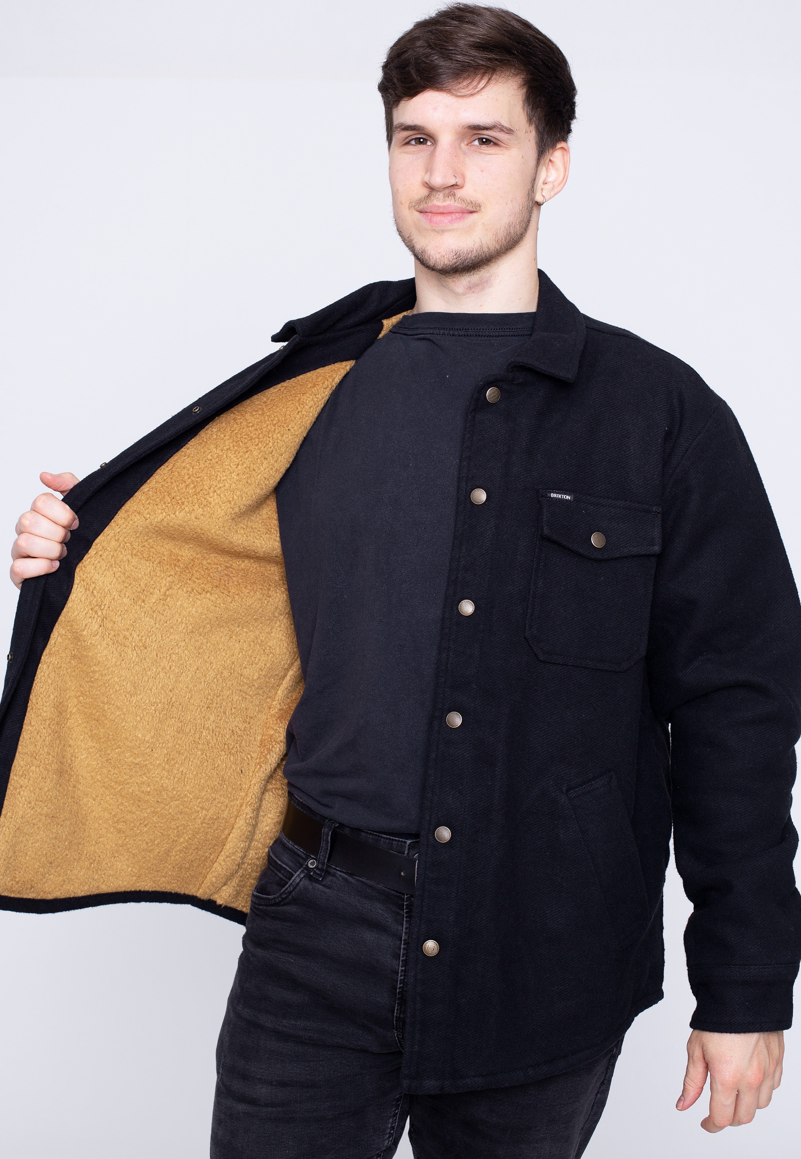 Brixton - Bowery Lined Black - Jacket | Men-Image