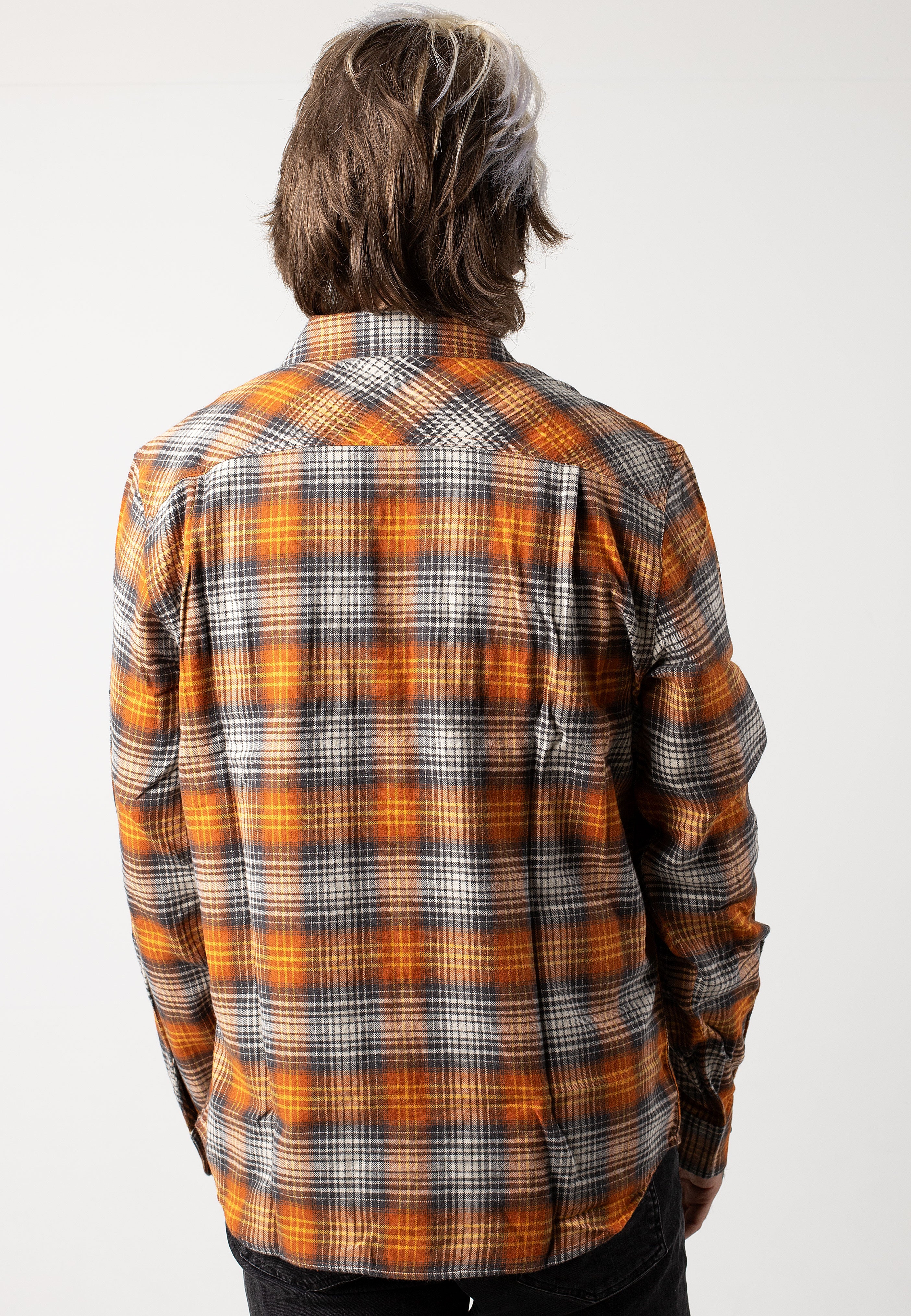 Brixton - Bowery Lw Ultra Terracotta/Black - Shirt | Men-Image