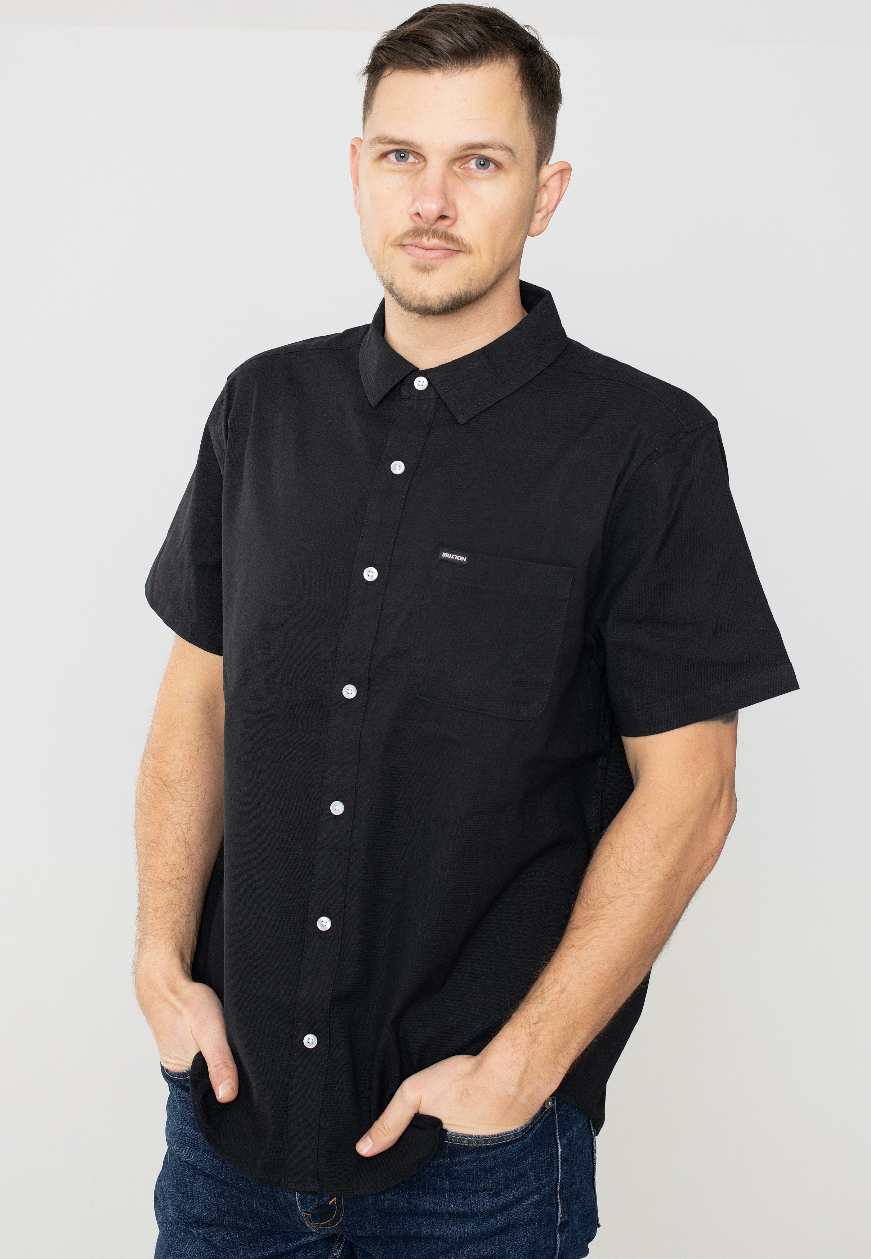 Brixton - Charter Oxford Black - Shirt | Men-Image