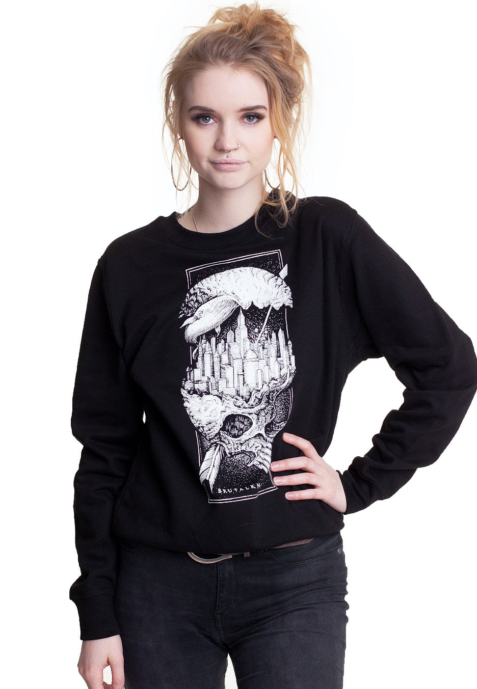 Brutal Knack - Distopia Black - Sweater | Women-Image