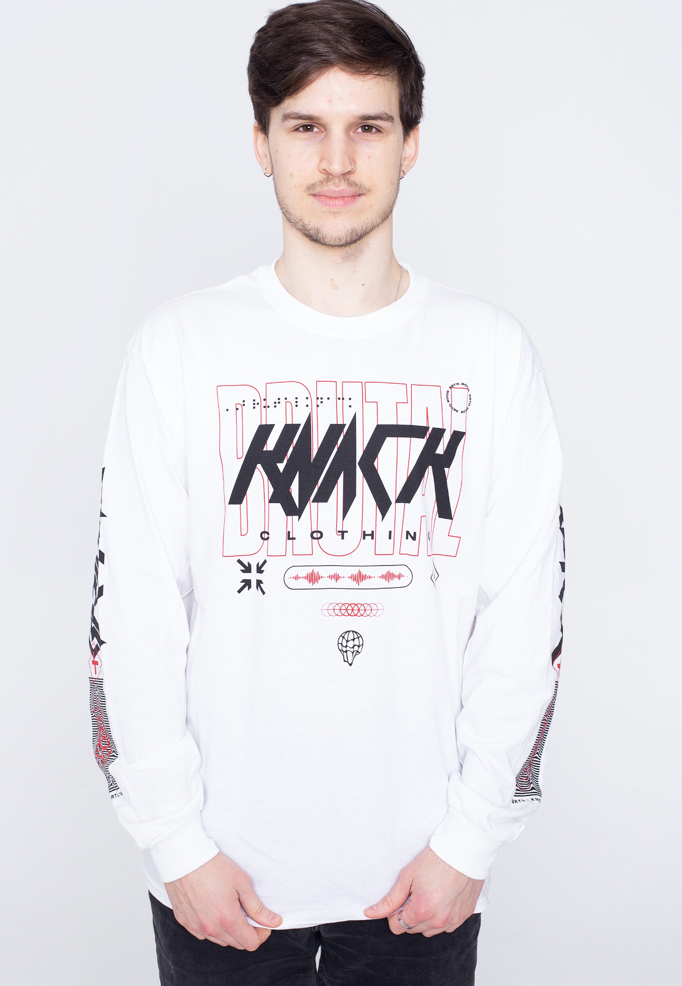 Brutal Knack - NXT LVL White - Longsleeve | Men-Image