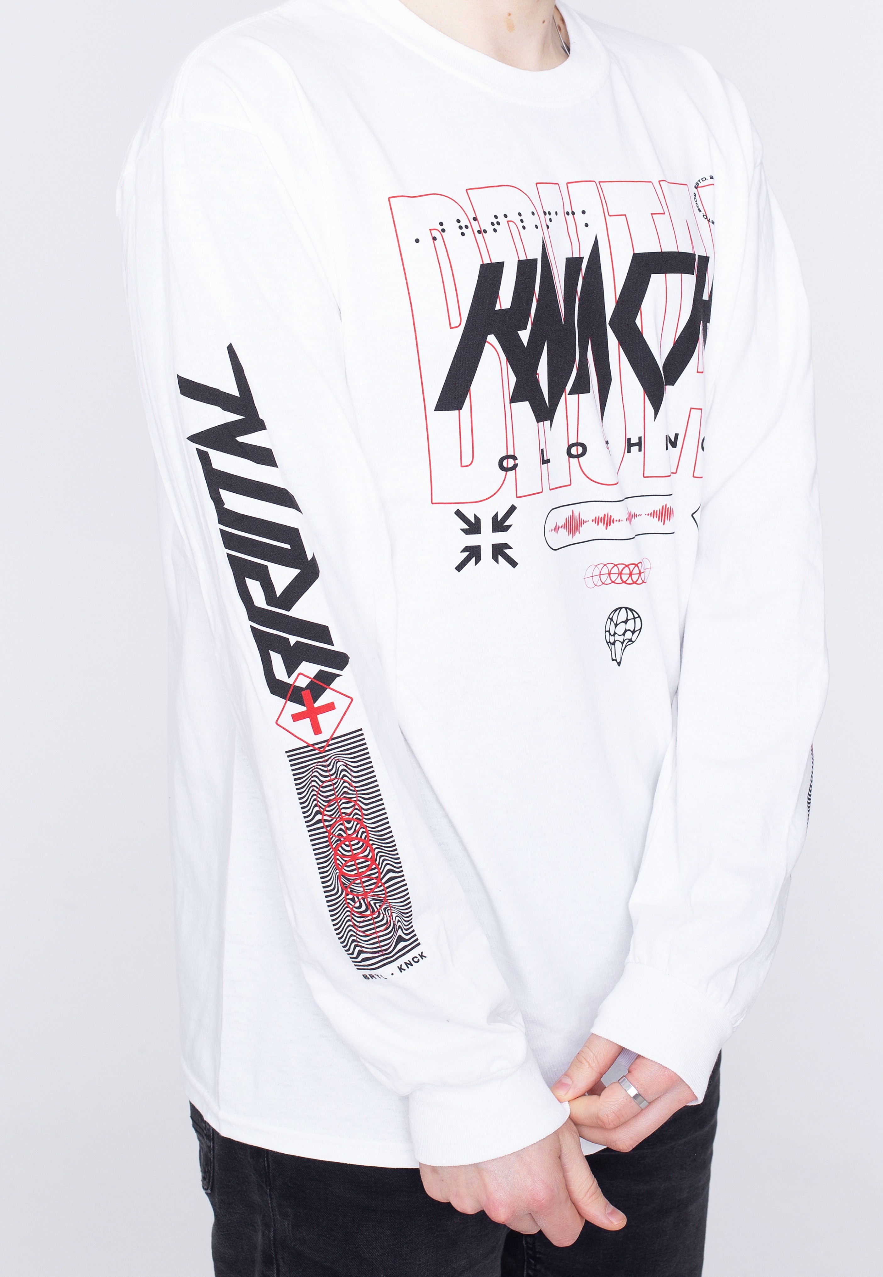 Brutal Knack - NXT LVL White - Longsleeve | Men-Image