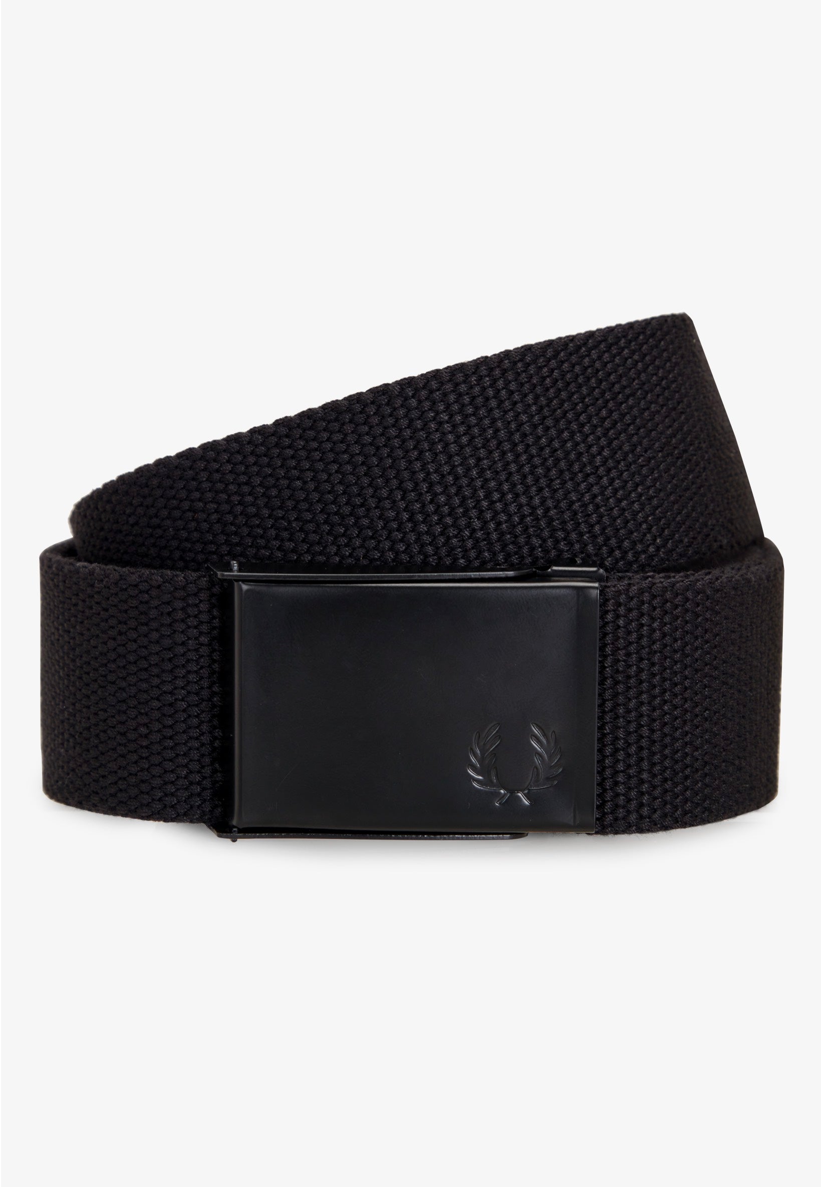 Fred Perry - Graphic Branded Webbing Black/Warm Grey - Belt | Neutral-Image