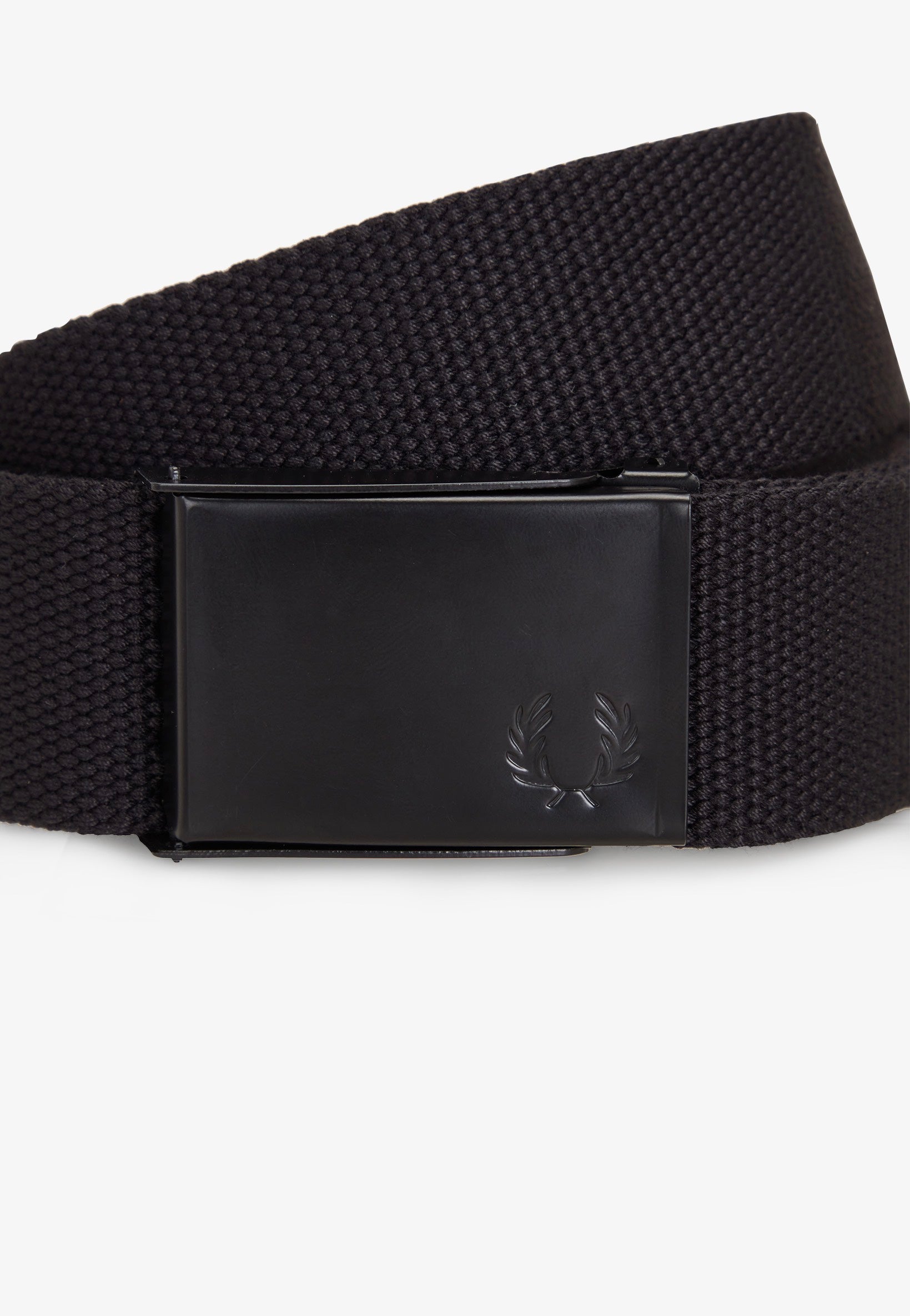 Fred Perry - Graphic Branded Webbing Black/Warm Grey - Belt | Neutral-Image