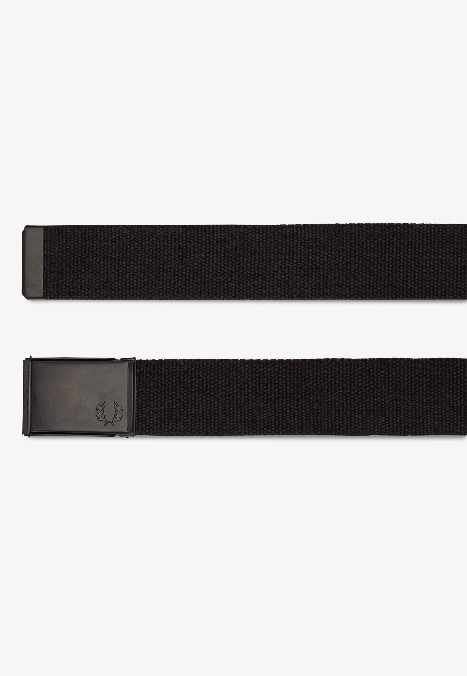 Fred Perry - Graphic Branded Webbing Black/Warm Grey - Belt | Neutral-Image