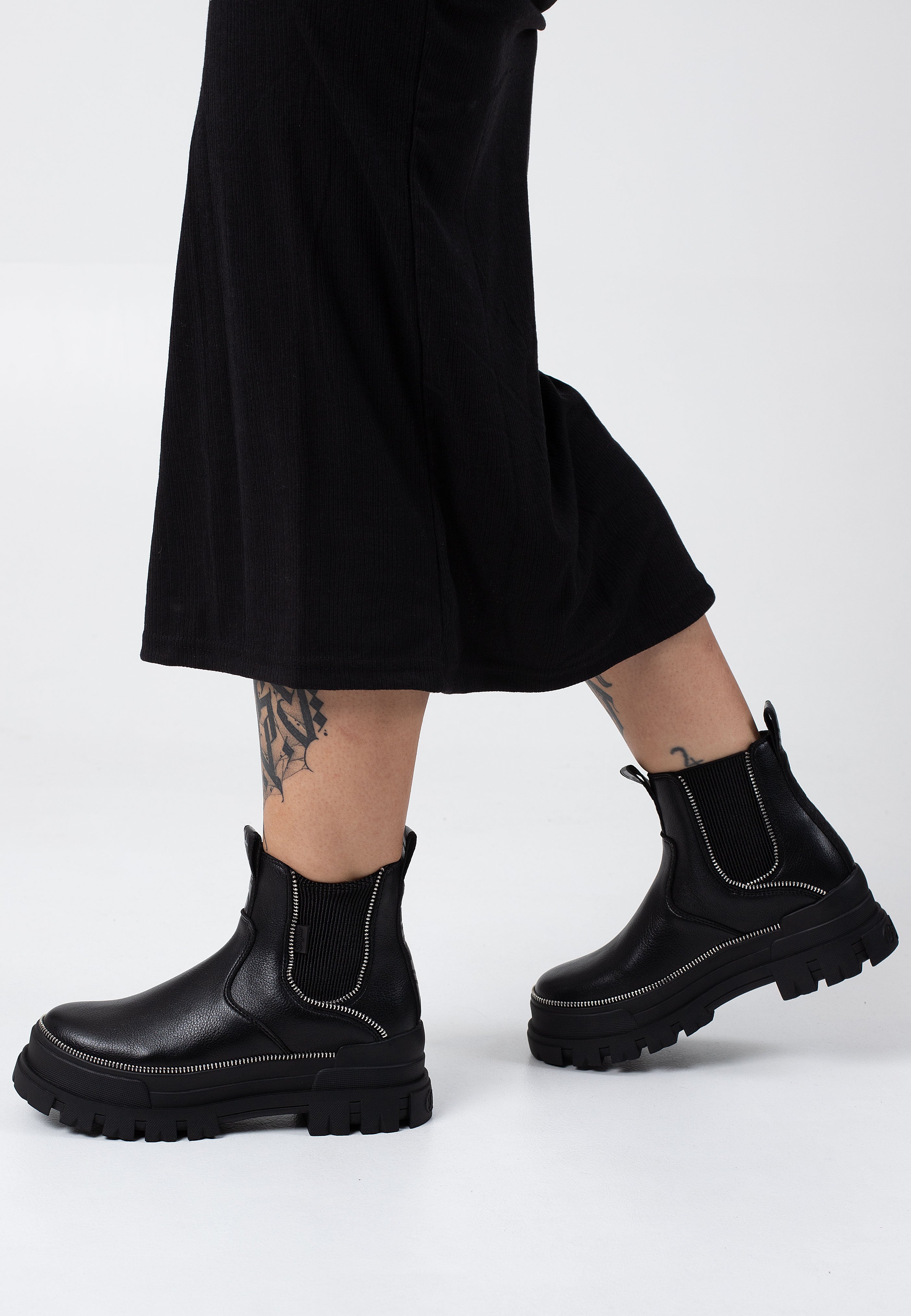 Buffalo - Aspha Chelsea Zip Black - Girl Shoes | Women-Image