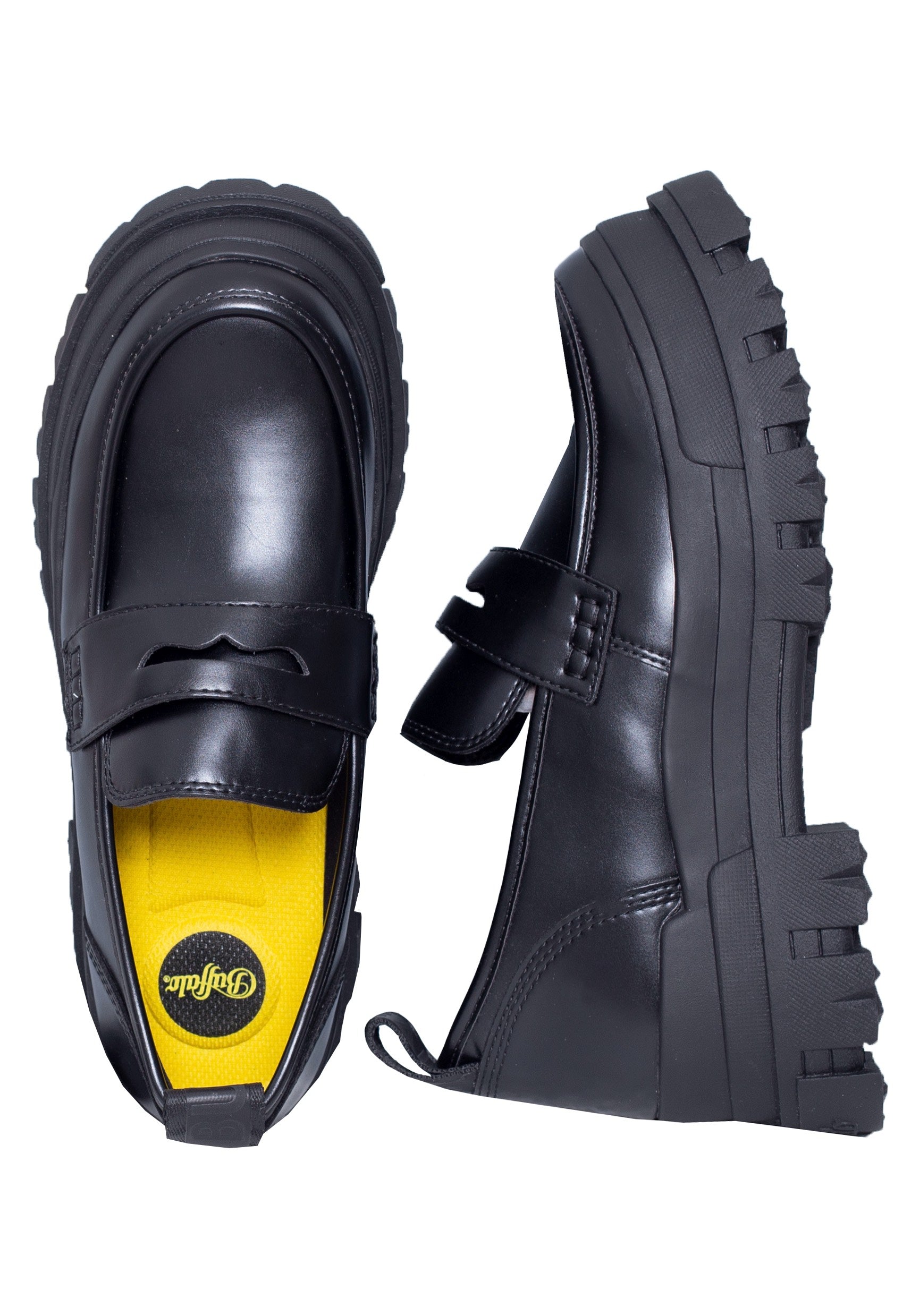 Buffalo - Aspha Loafer Vegan Nappa Black - Girl Shoes | Women-Image