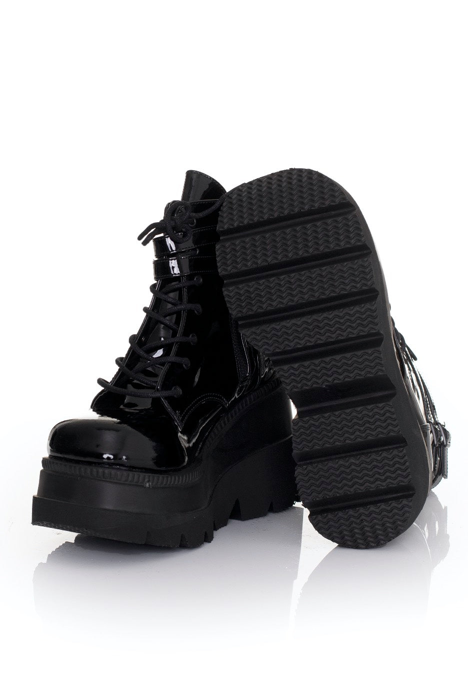 DemoniaCult - Shaker 52 Wedge Platform Black - Girl Shoes | Women-Image