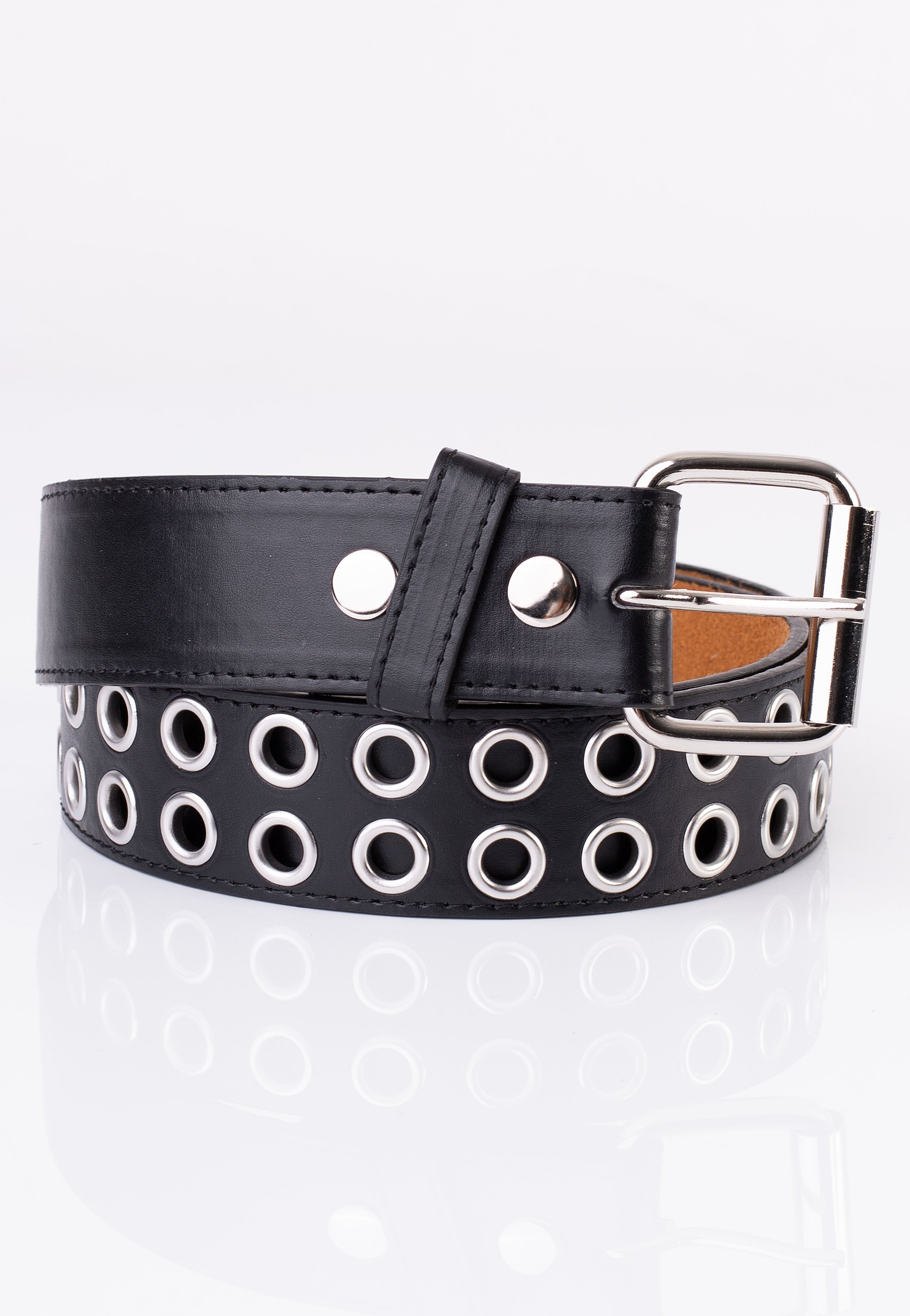 Bullet69 - 2 Row Eyelet Studded - Belt | Neutral-Image