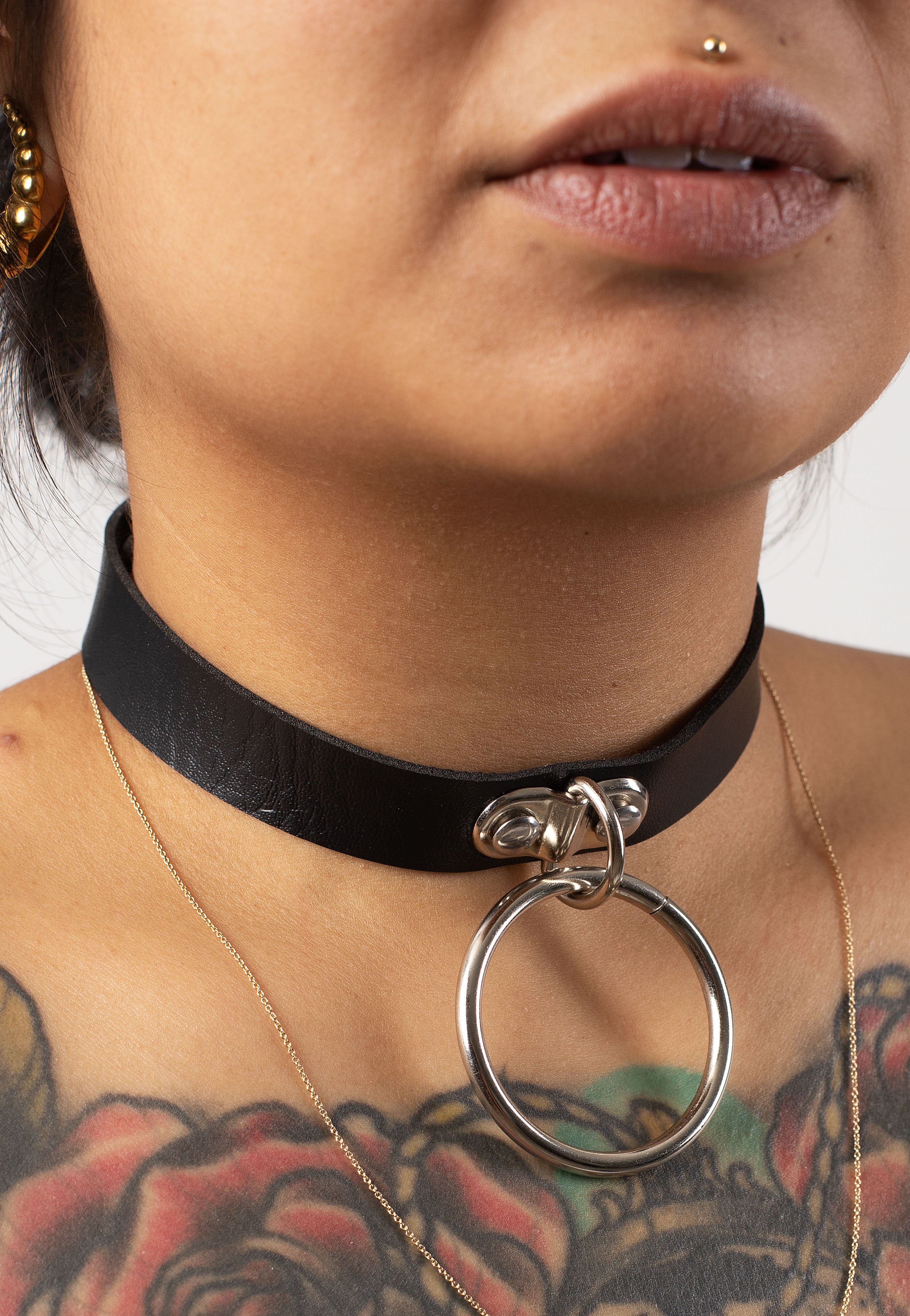 Bullet69 - Large Ring Neckband Black - Choker | Women-Image