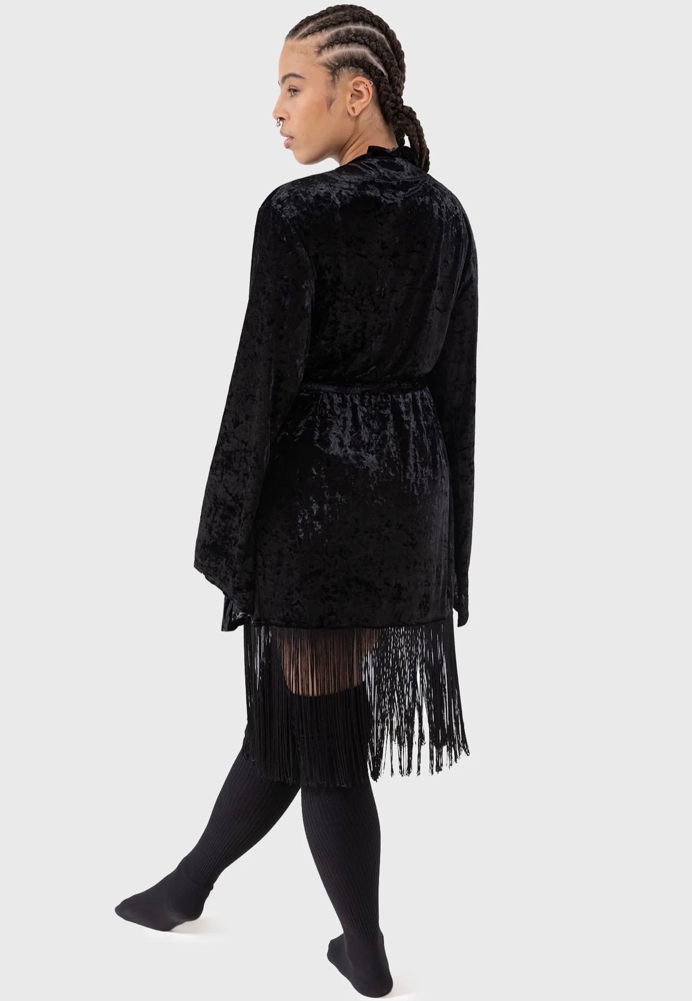 Killstar - Burnt Obsidian Black - Cloak | Women-Image