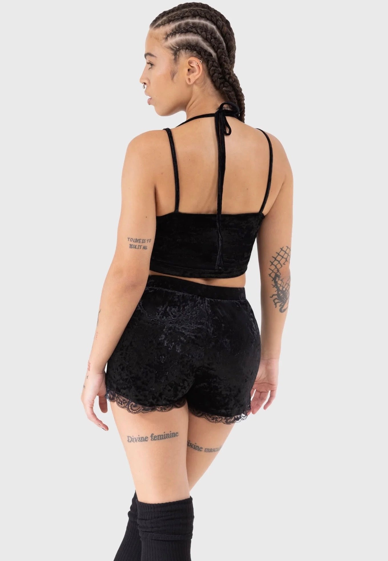 Killstar - Burnt Obsidian Black - Shorts | Women-Image