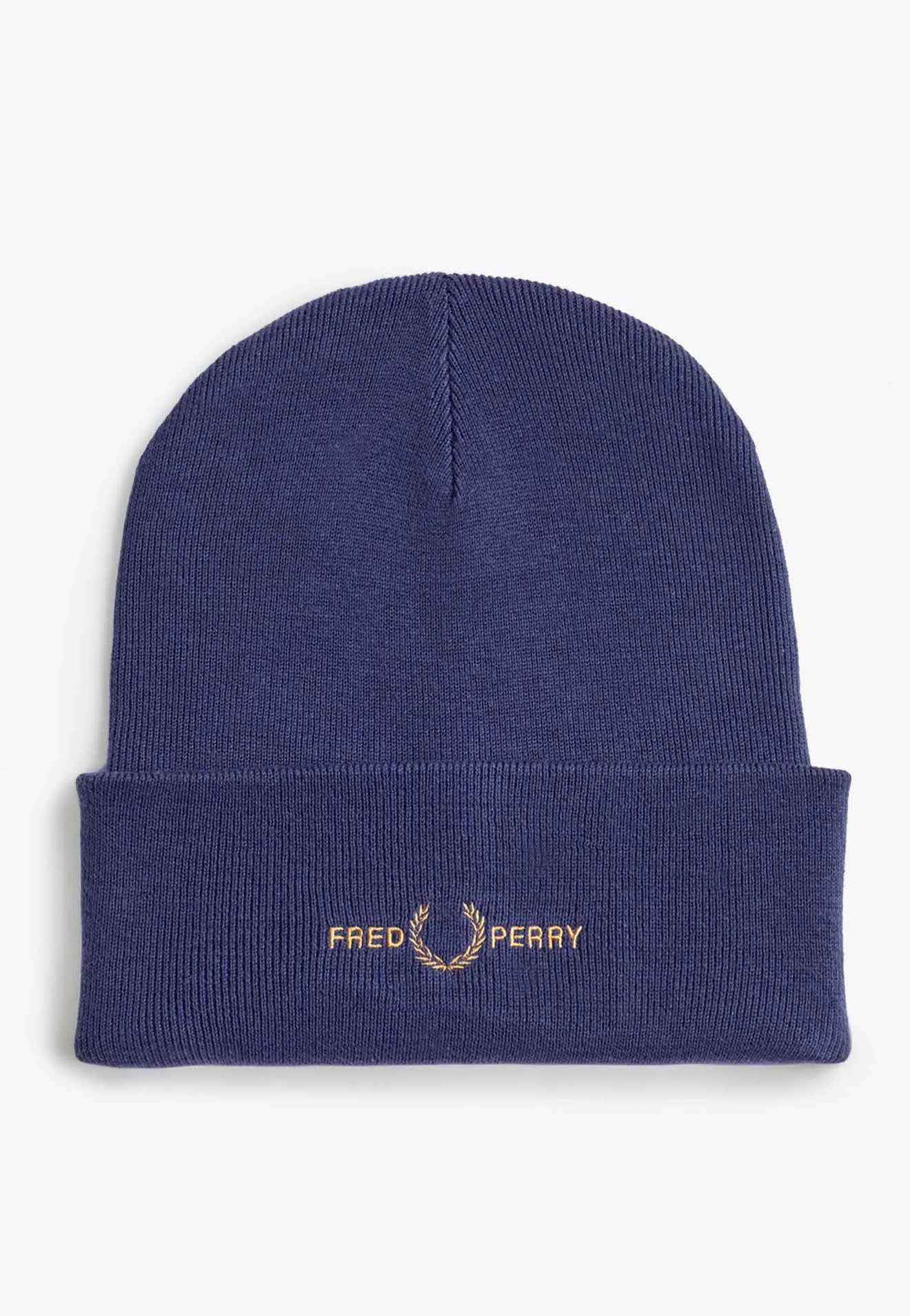 Fred Perry - Graphic French Navy/Dark Caramel - Beanie | Neutral-Image