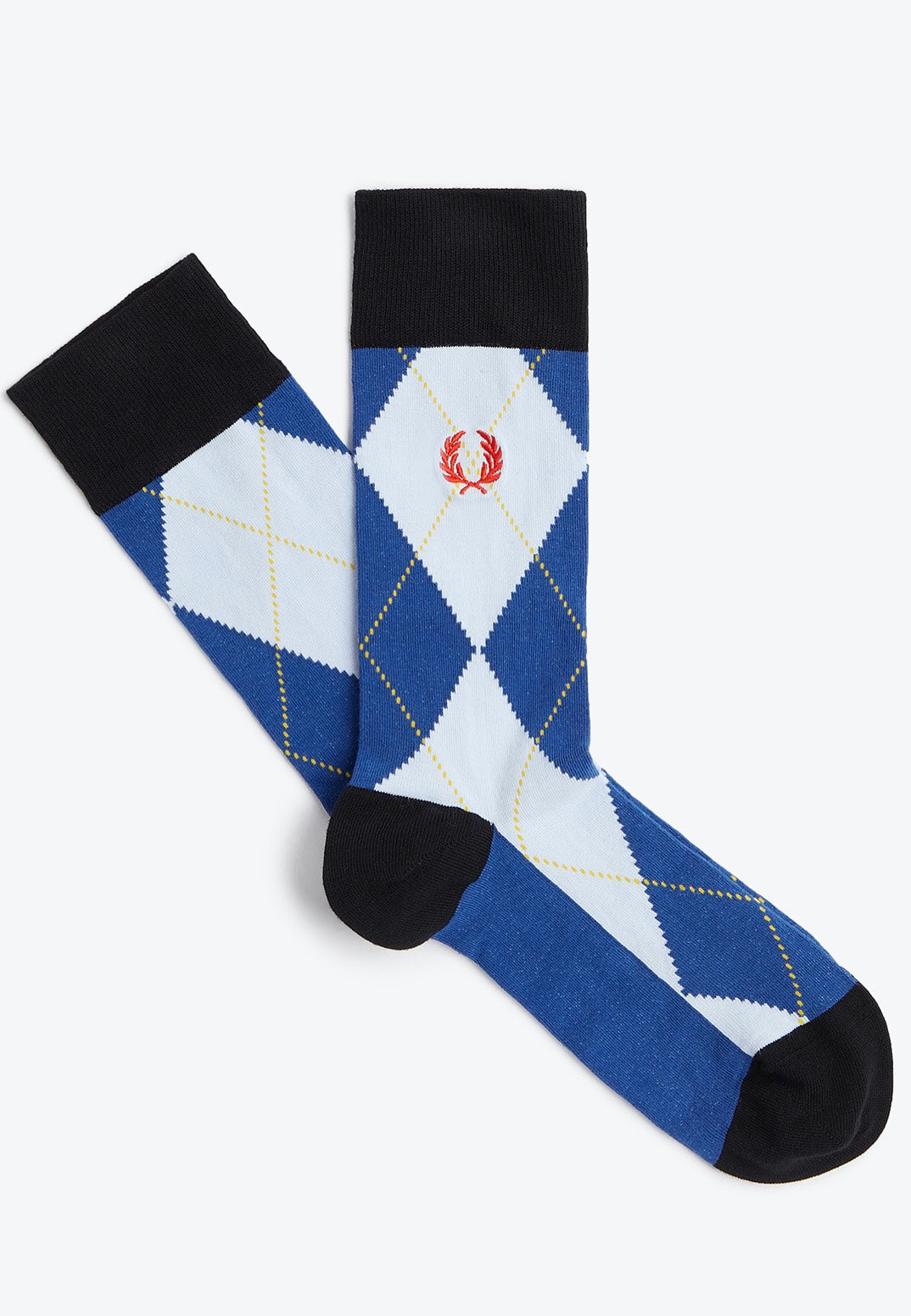 Fred Perry - Bold Argyle Cyber Blue - Socks | Neutral-Image