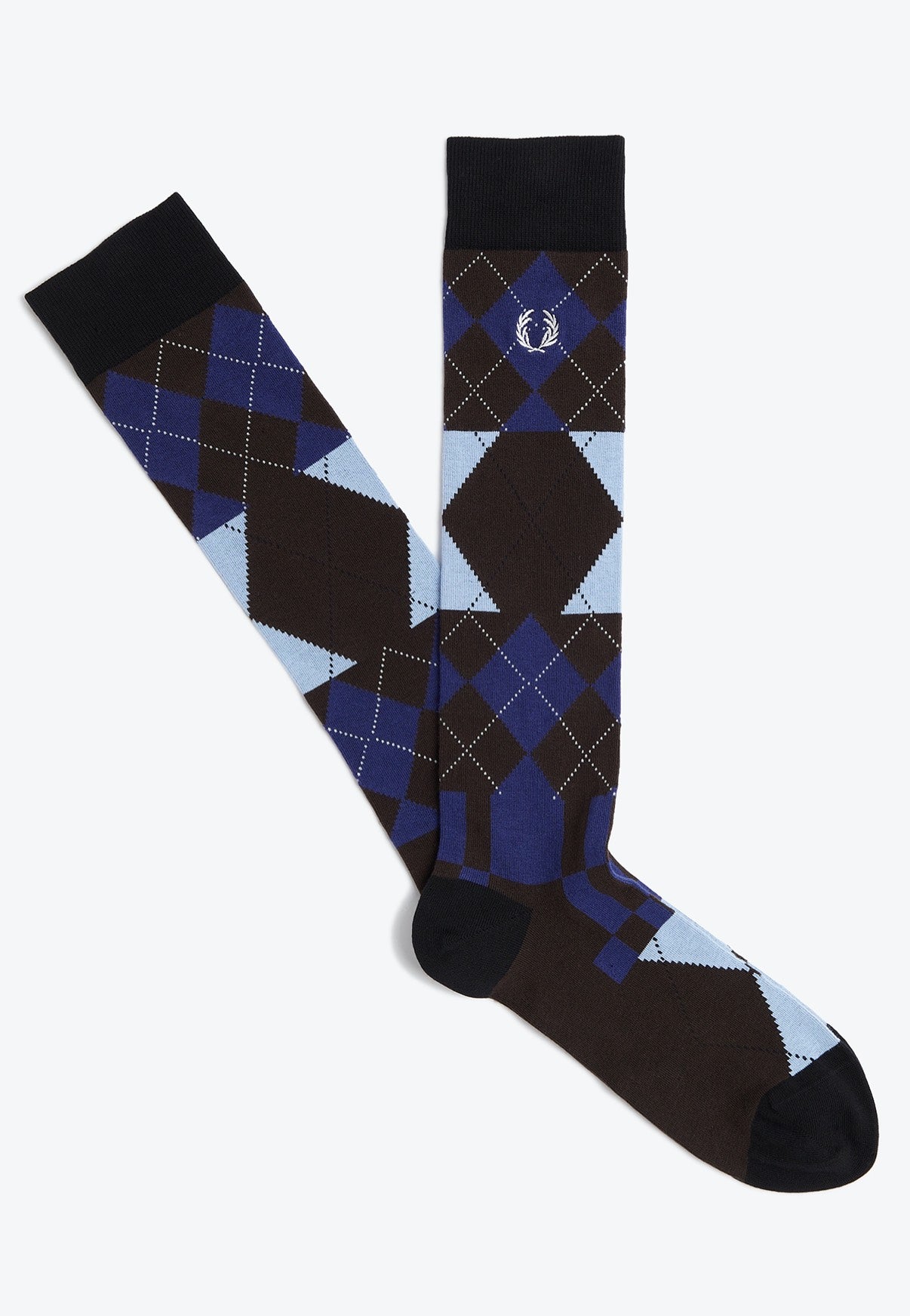 Fred Perry - Long Argyle Burnt Tobacco - Socks | Neutral-Image