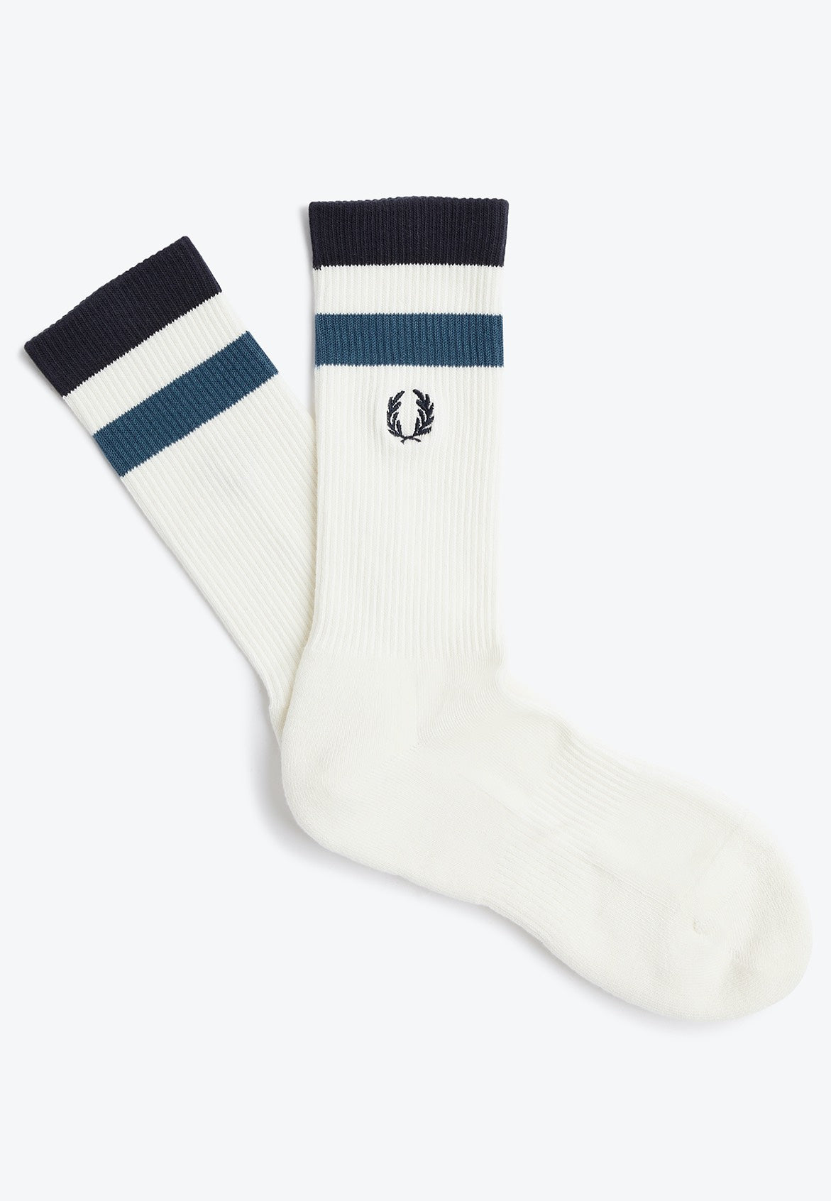 Fred Perry - Bold Twin Tipped Snow White - Socks | Neutral-Image