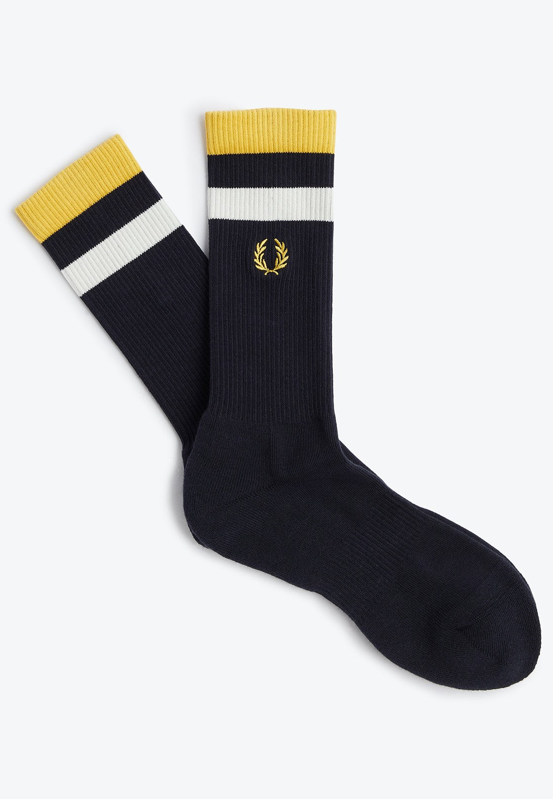 Fred Perry - Bold Twin Tipped Navy - Socks | Neutral-Image