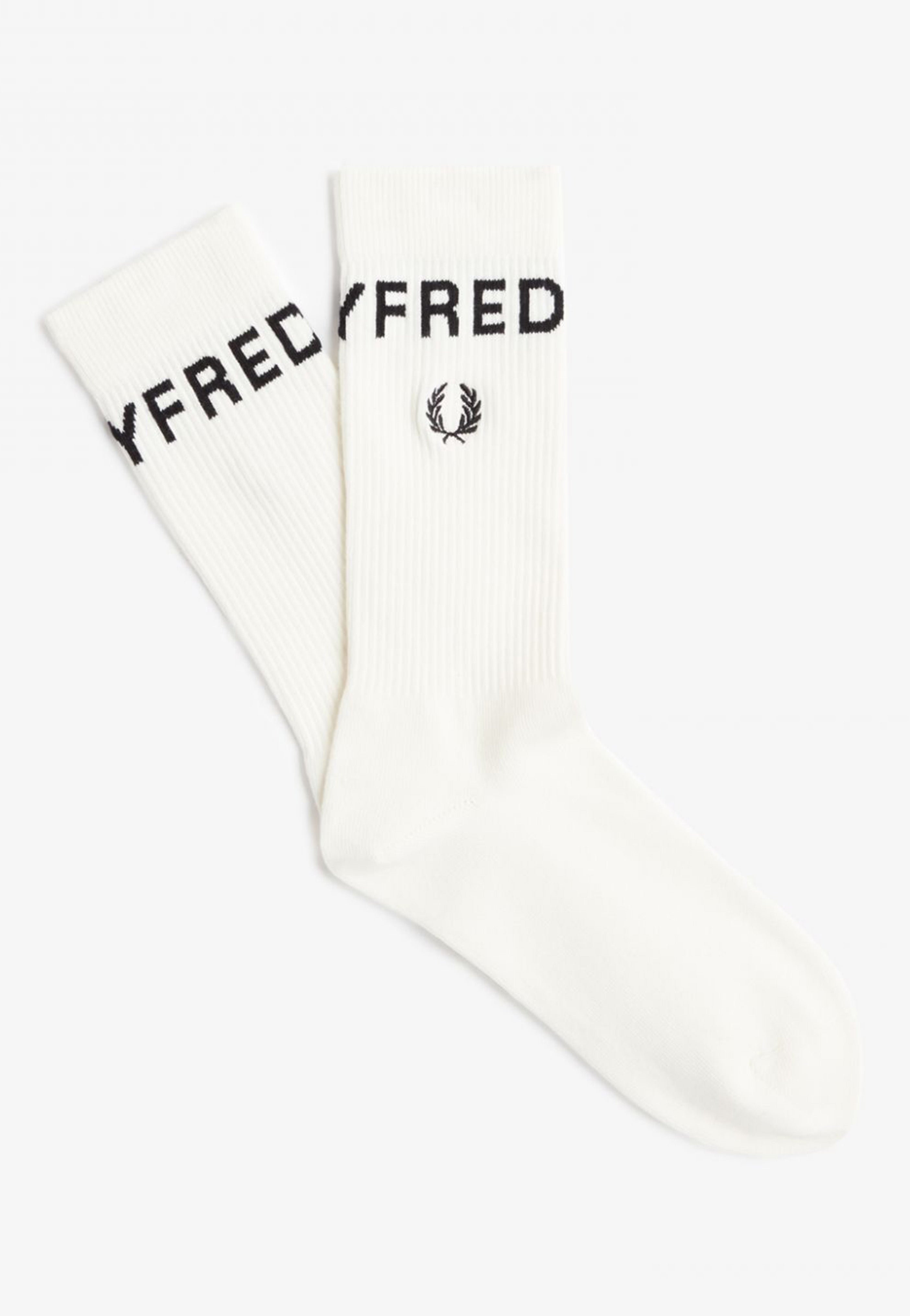 Fred Perry - Bold Tipped Snow White - Socks | Neutral-Image