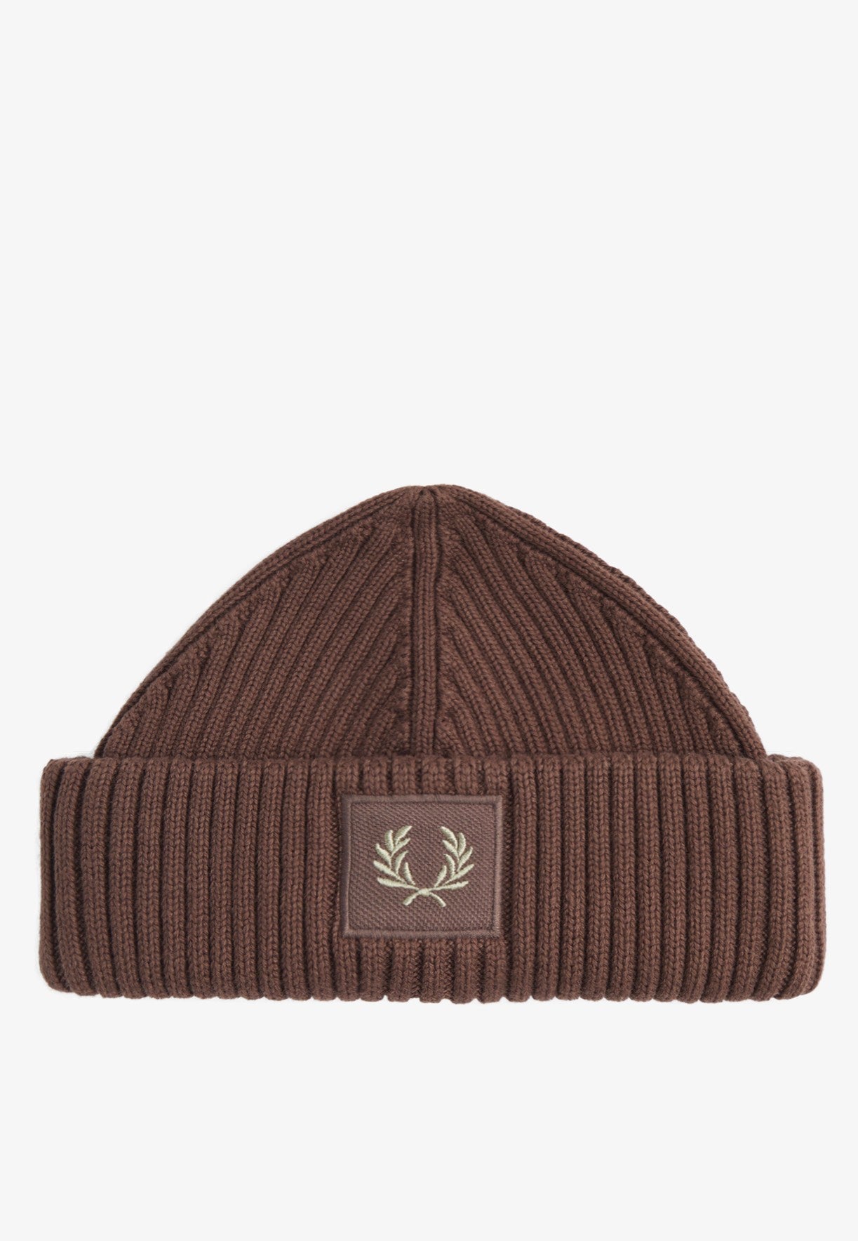 Fred Perry - Cotton Rib Road Brick/Warm Grey - Beanie | Neutral-Image