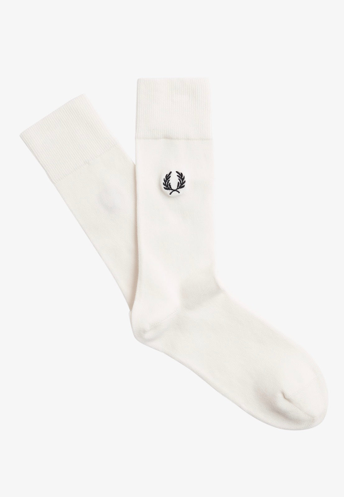 Fred Perry - Classic Laurel Wreath Snowwhite/Black - Socks | Neutral-Image