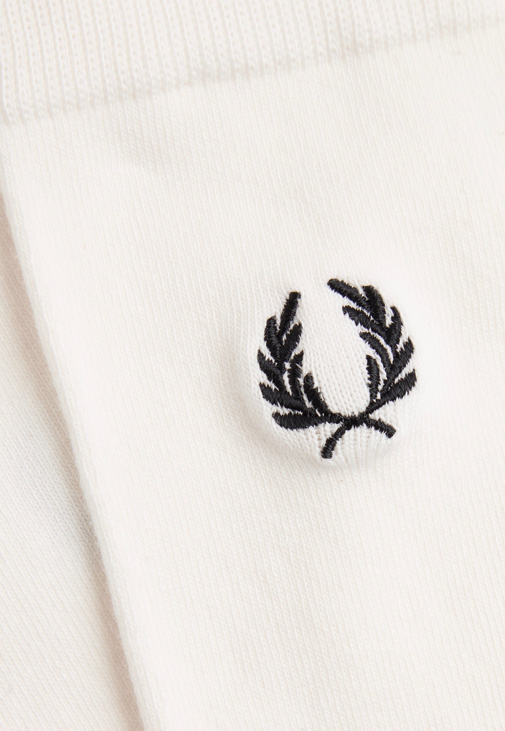 Fred Perry - Classic Laurel Wreath Snowwhite/Black - Socks | Neutral-Image