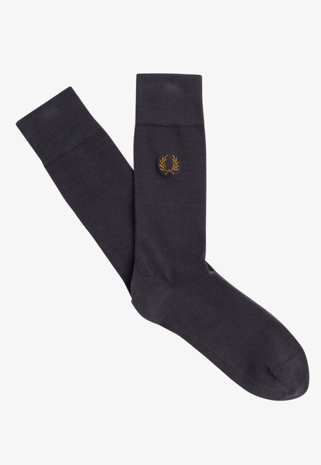 Fred Perry - Classic Laurel Wreath Anchor Grey/Dark Caramel - Socks | Neutral-Image