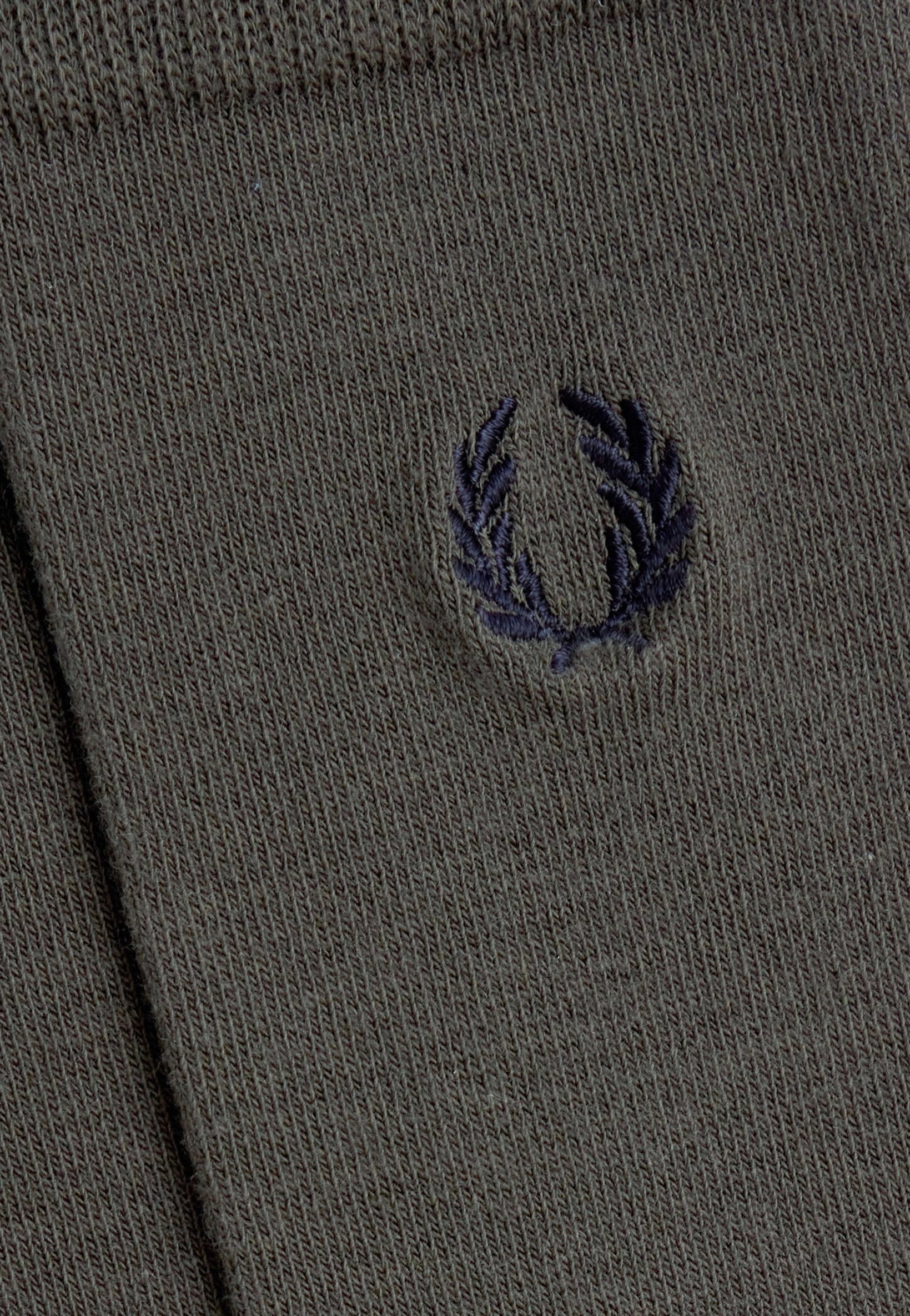 Fred Perry - Classic Laurel Wreath Field Green/ Navy - Socks | Neutral-Image