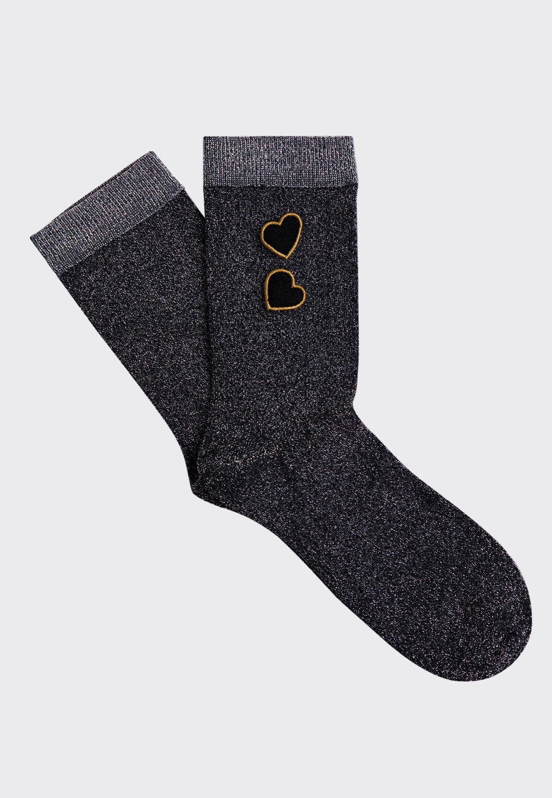 Fred Perry x Amy Winehouse - Amy Lurex Black - Socks | Neutral-Image