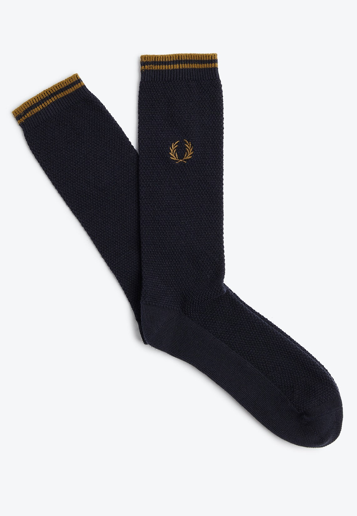 Fred Perry - Tipped Navy/Darkcaramel - Socks | Neutral-Image