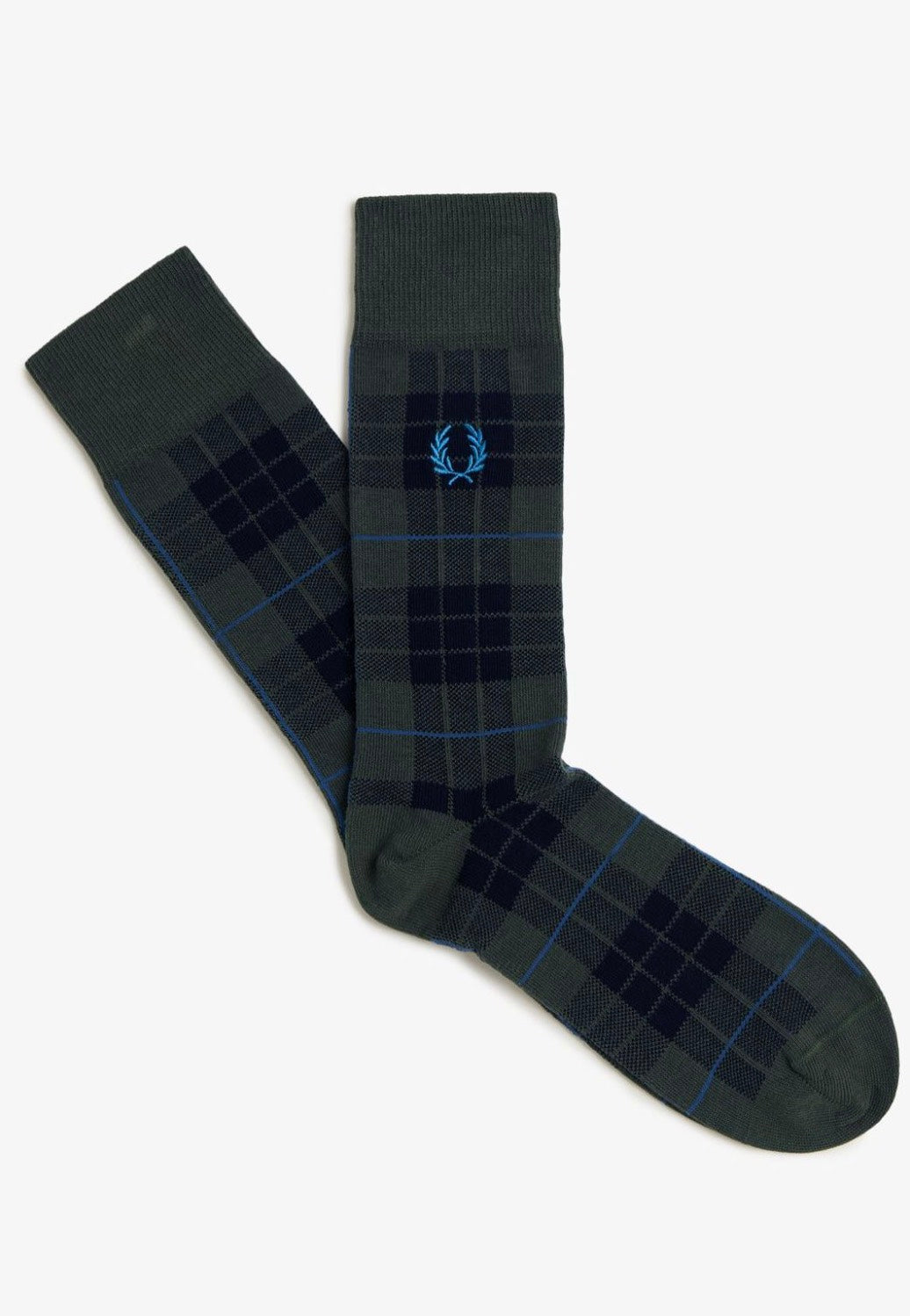 Fred Perry - Tartan Night Green - Socks | Neutral-Image