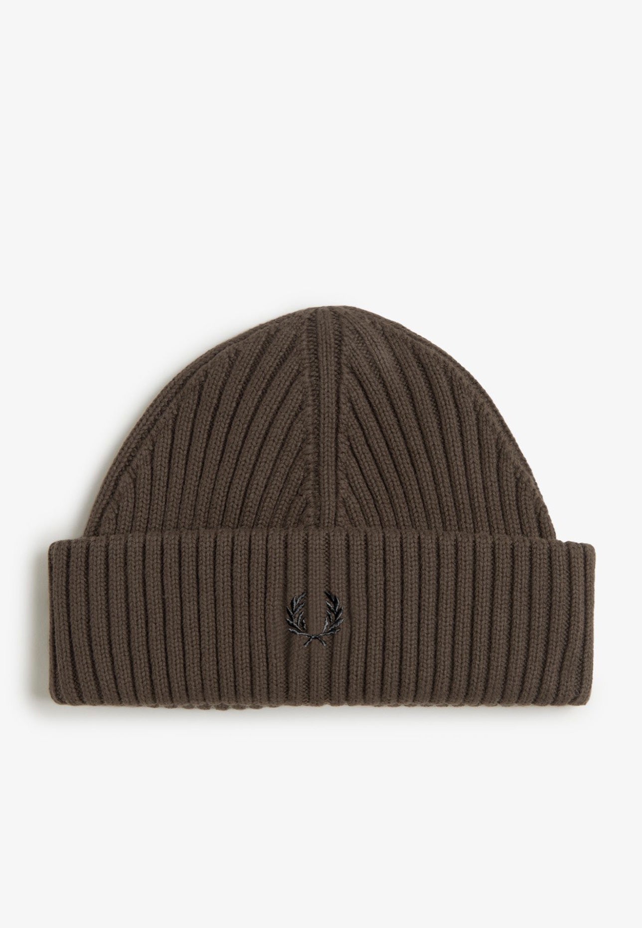 Fred Perry - Cotton Rib Burnt Tobacco - Beanie | Neutral-Image