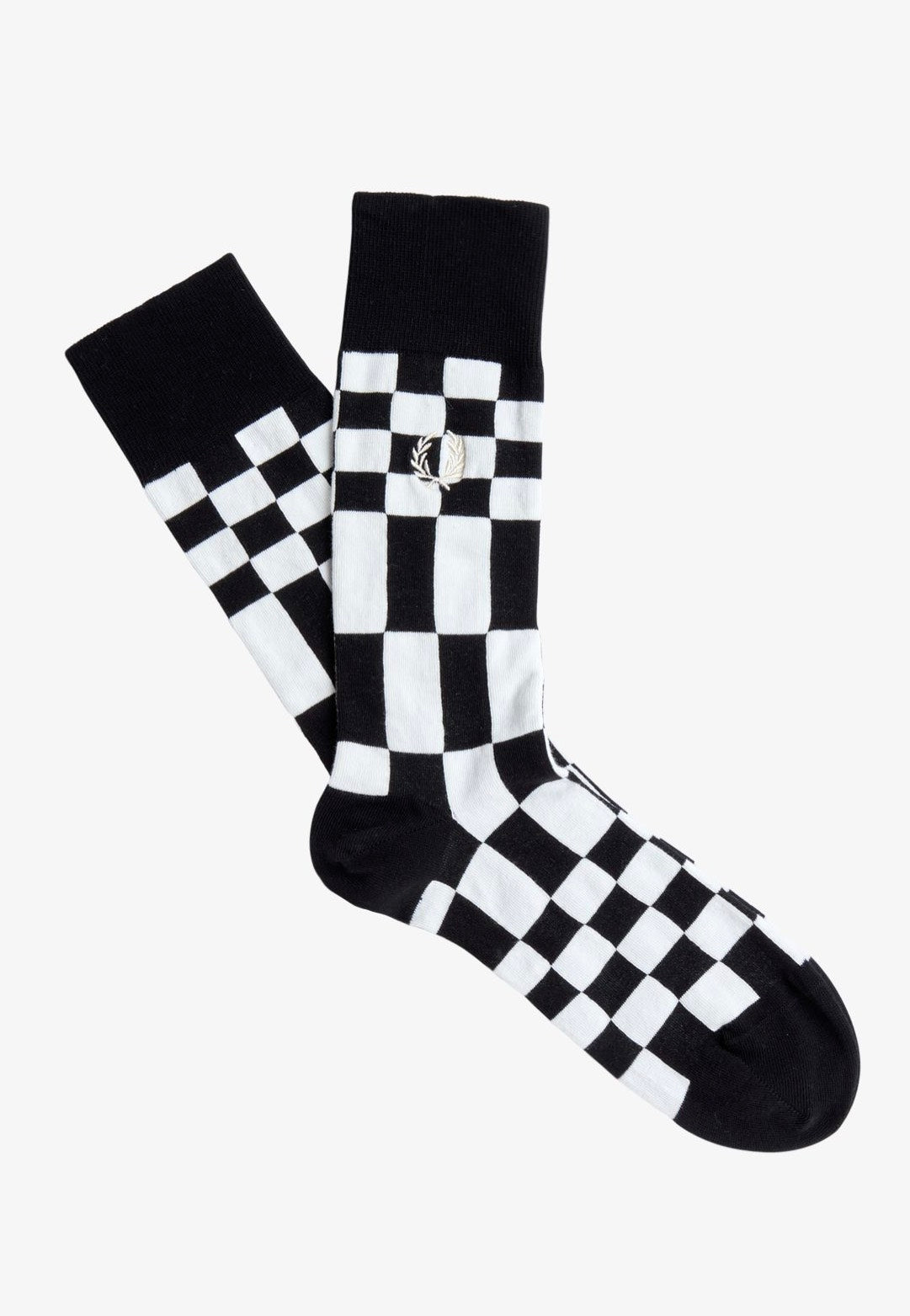 Fred Perry - Chequerboard Black - Socks | Neutral-Image