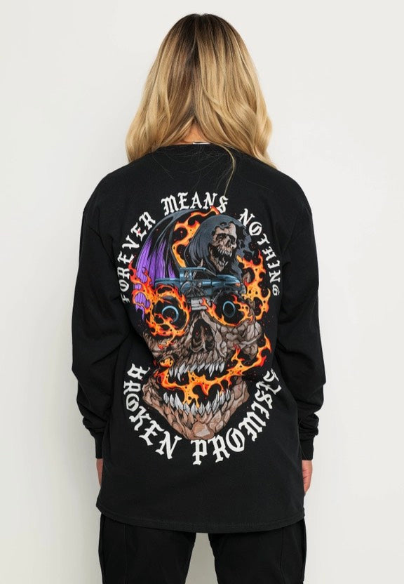 Broken Promises - Magma Black - Longsleeve | Women-Image