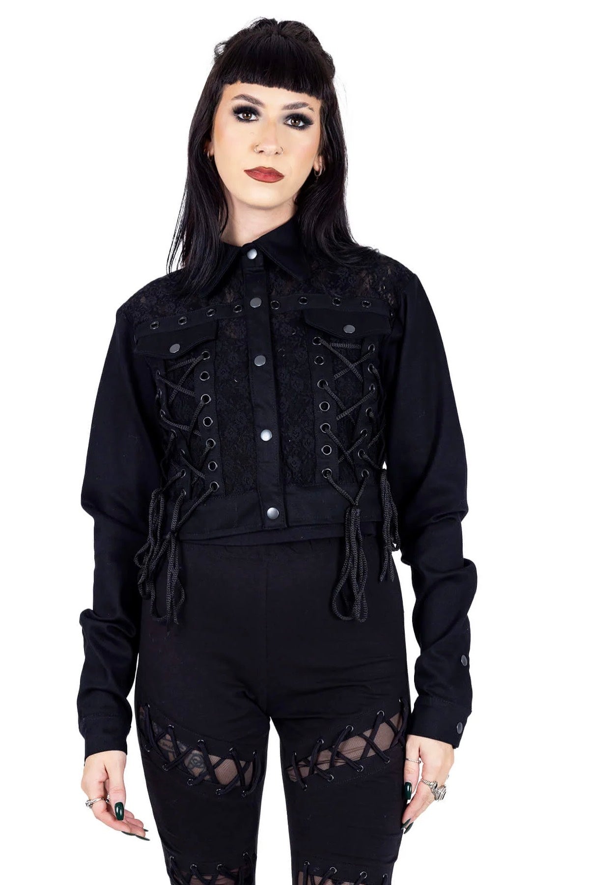 Vixxsin - Calandra Black - Jeans Jacket | Women-Image