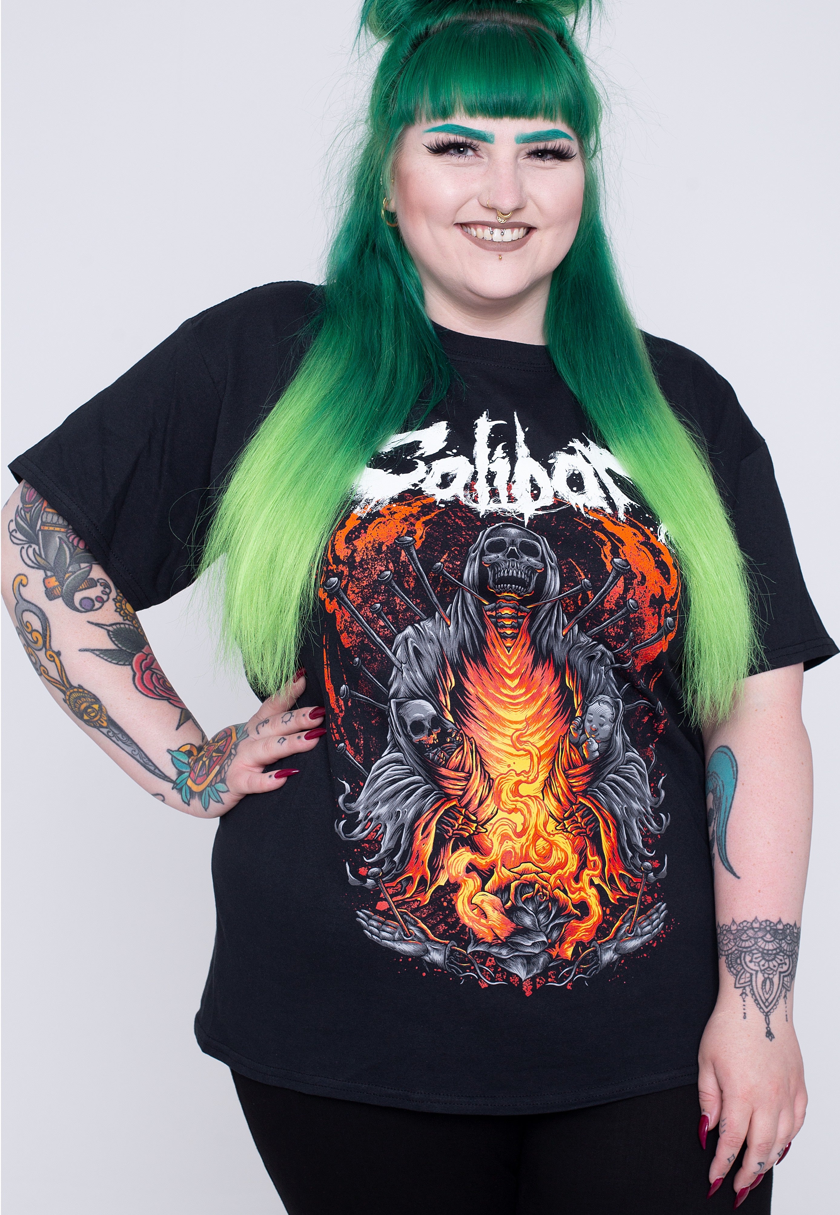 Caliban - Nailed Skull - T-Shirt | Women-Image