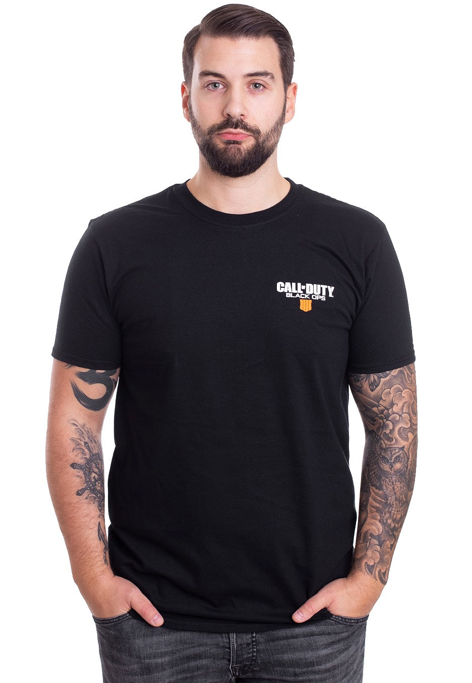 Call Of Duty - Black Ops 4 Back & Front Logo Black - T-Shirt | Men-Image