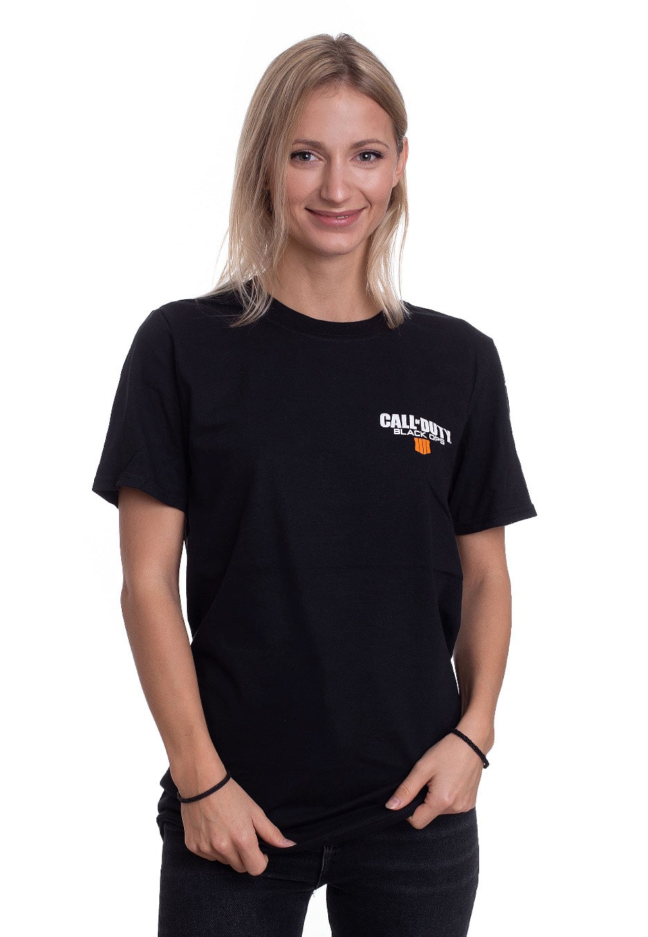 Call Of Duty - Black Ops 4 Back & Front Logo Black - T-Shirt | Women-Image