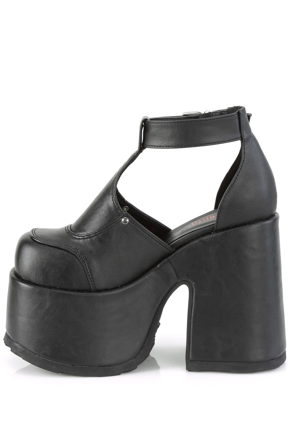 DemoniaCult - Camel 103 Black Vegan Leather - Heels | Women-Image