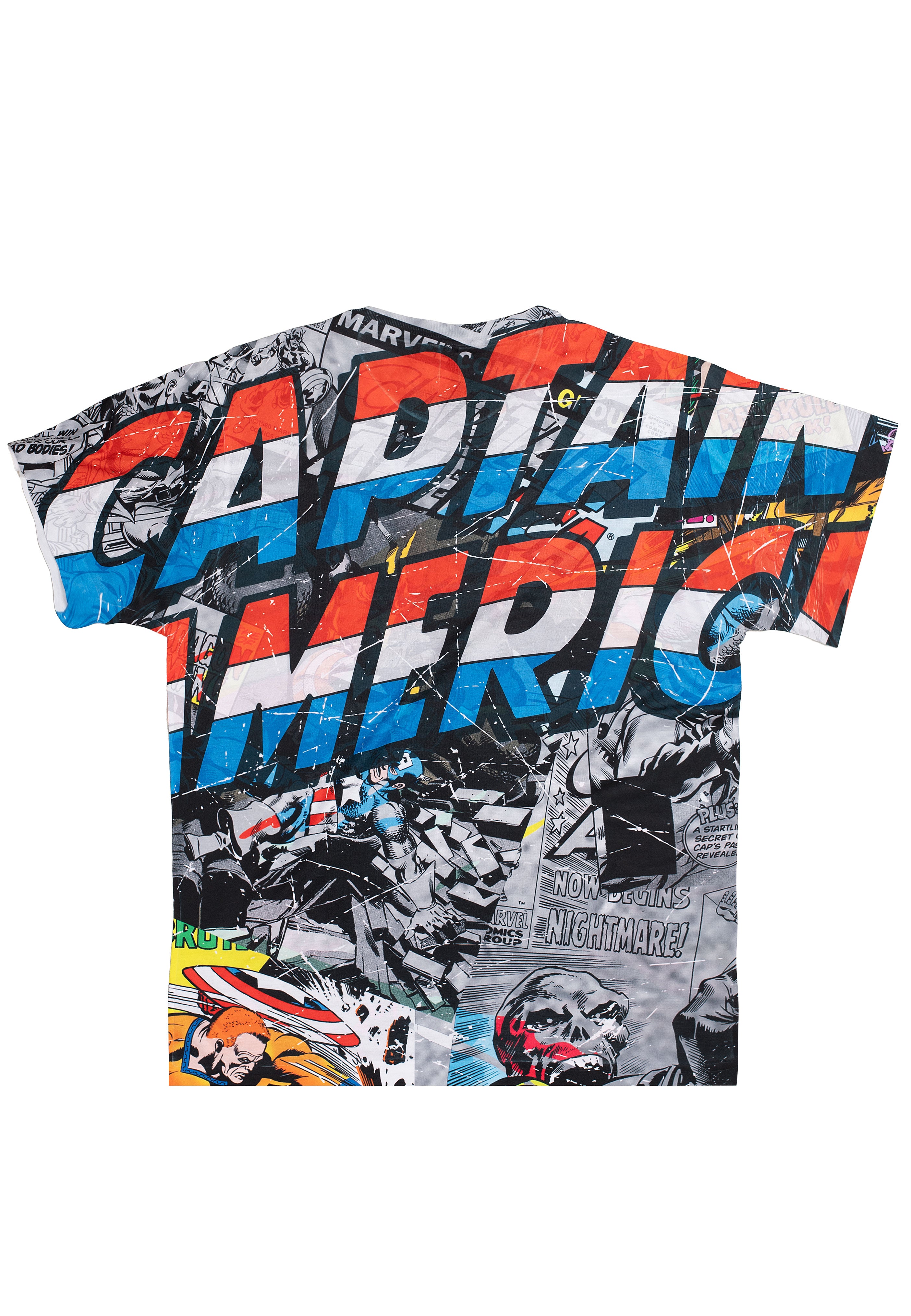 Captain America - Comic Allover - T-Shirt | Neutral-Image