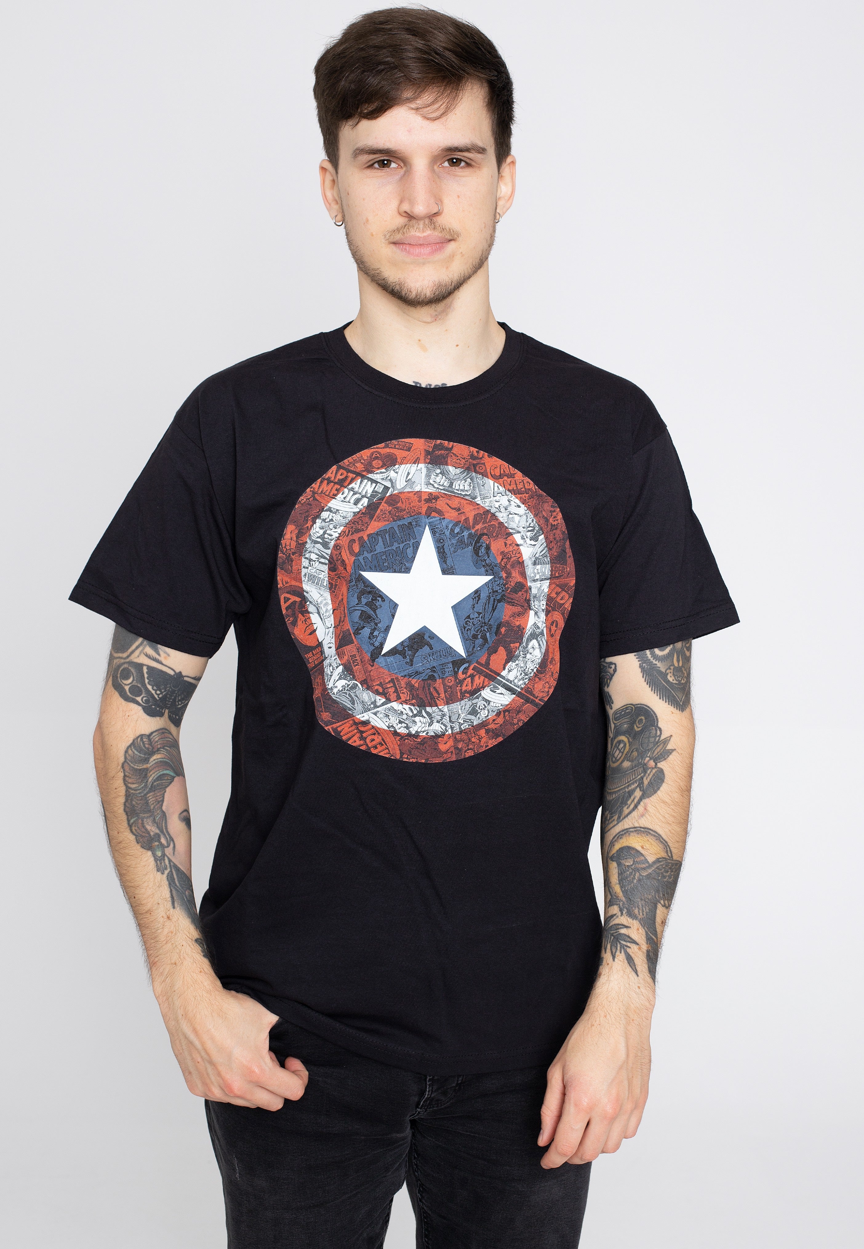 Captain America - ComicBook Shield - T-Shirt | Men-Image