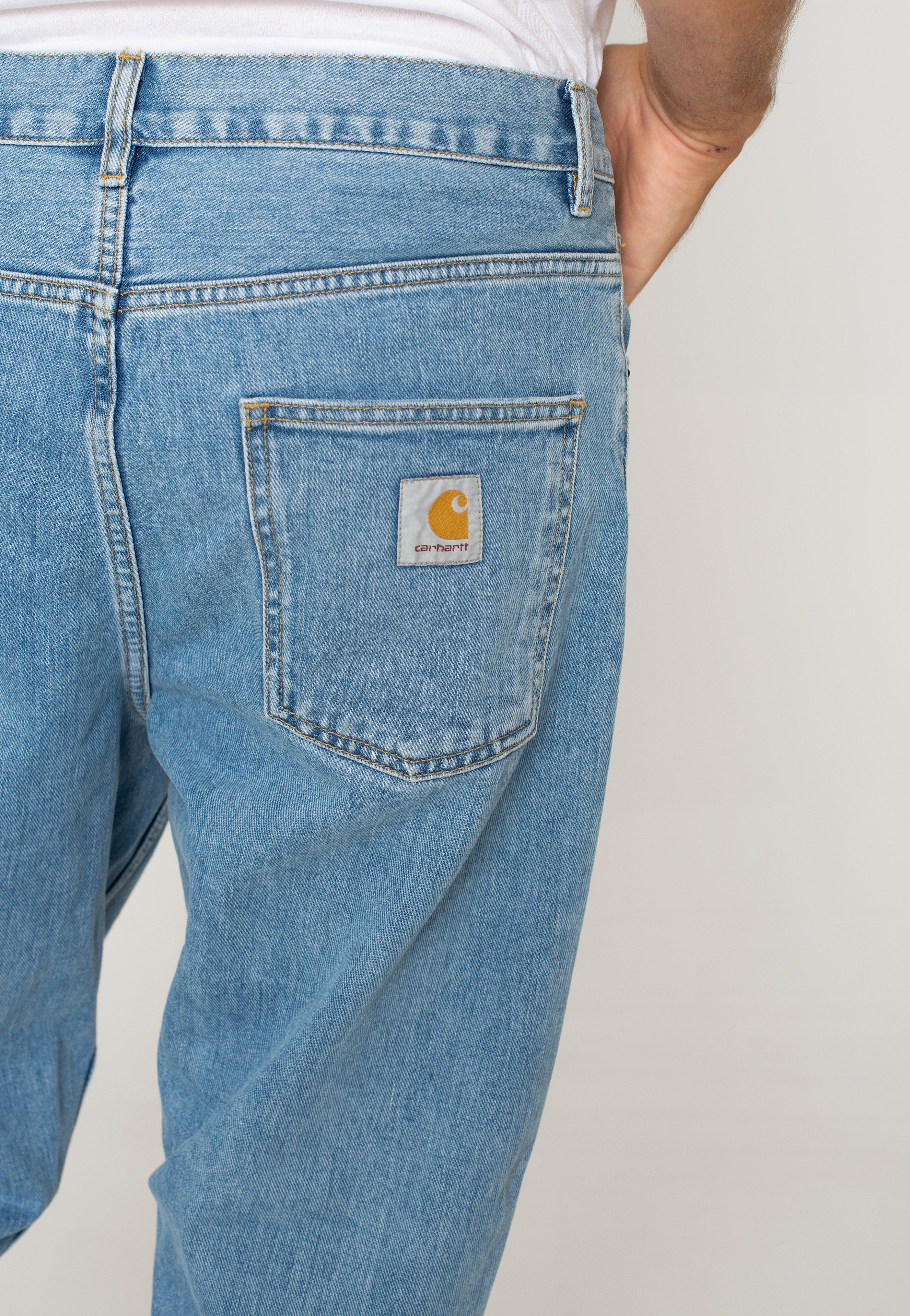 Carhartt WIP - Newel Stone Bleached Blue - Jeans | Men-Image