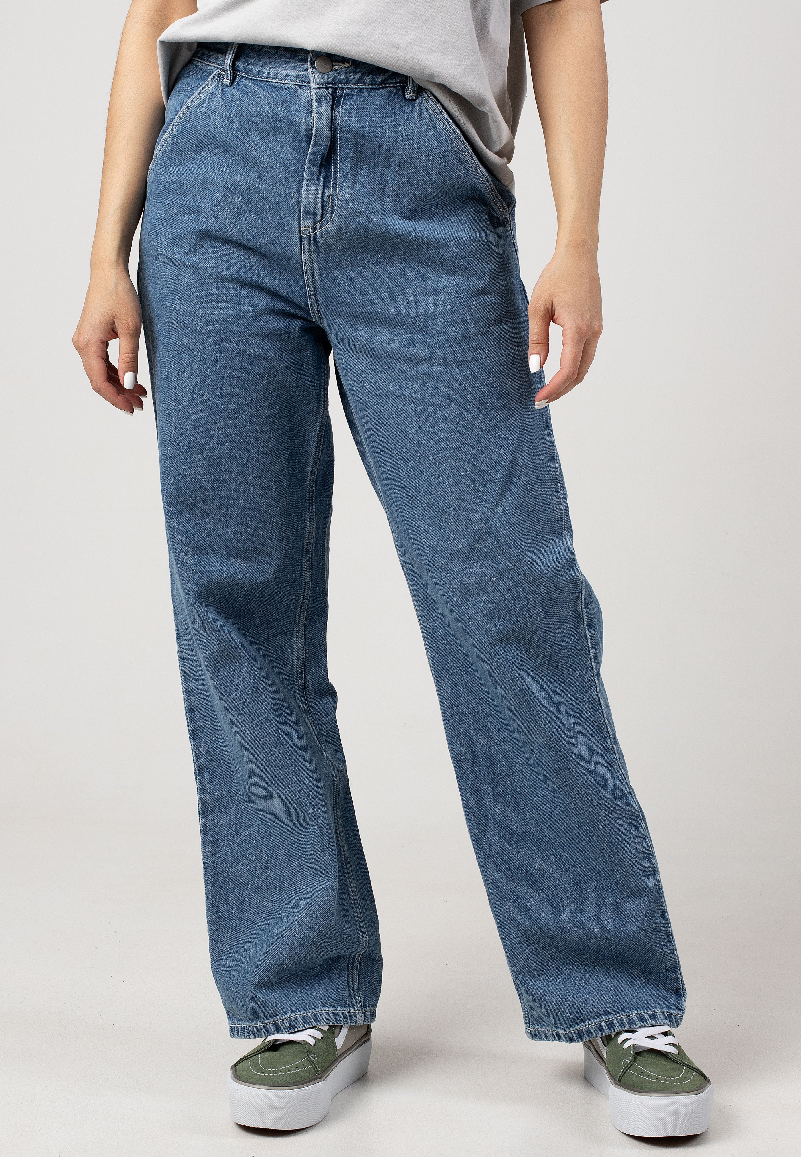 Carhartt WIP - W' Simple Heavy Stone Wash Blue - Jeans | Women-Image