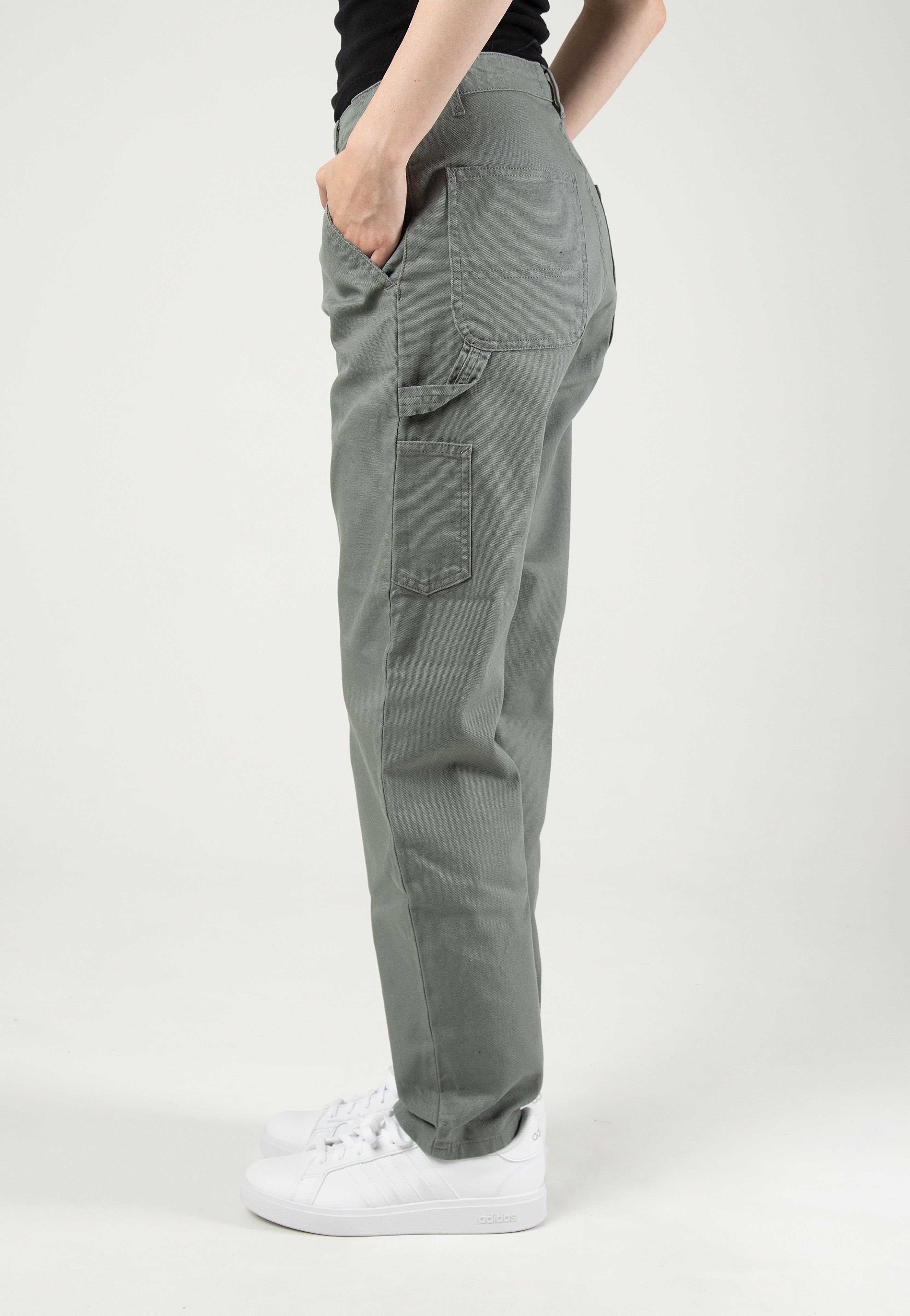 Carhartt WIP - W' Pierce Rinsed Smoke Green - Pants | Women-Image