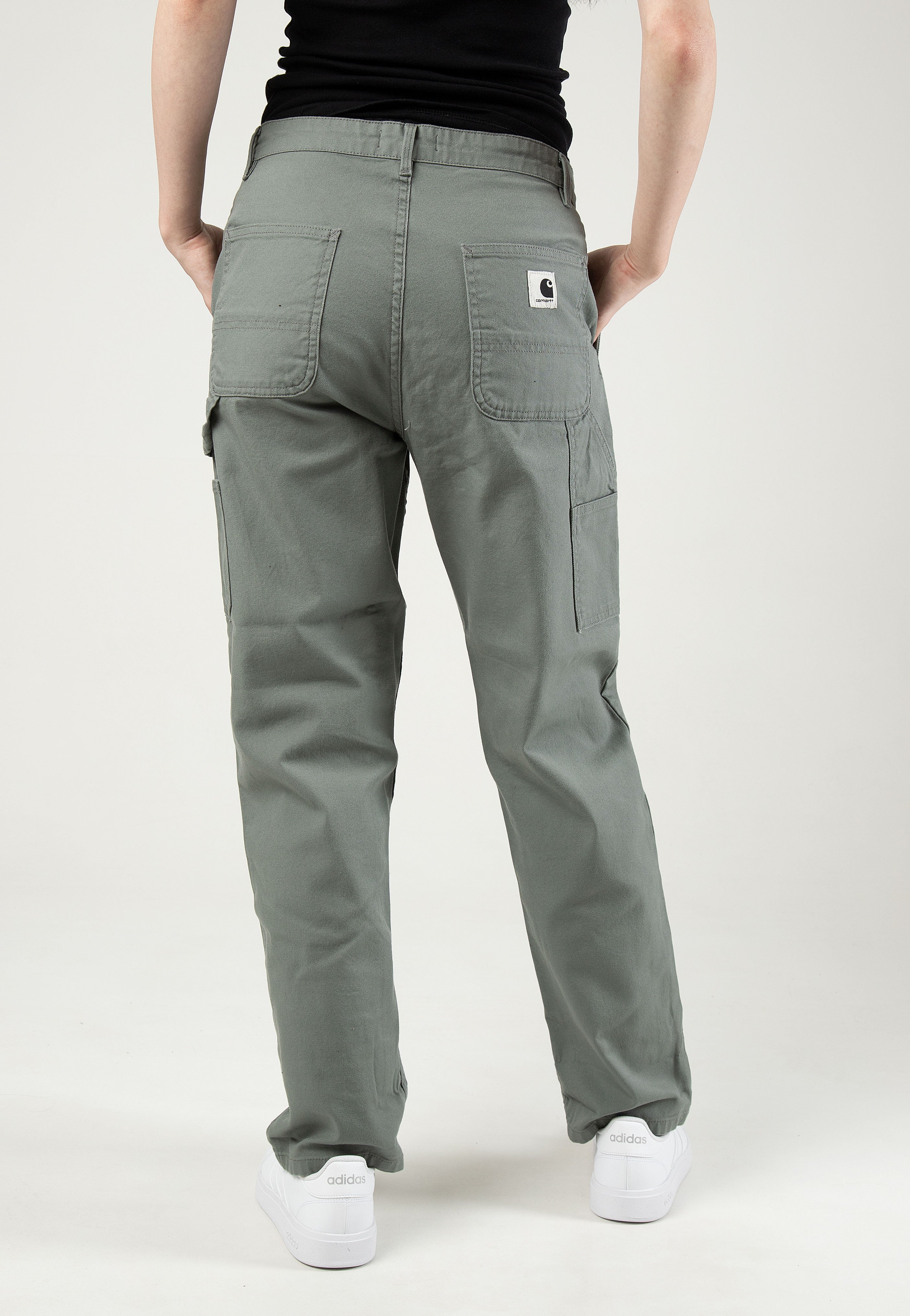 Carhartt WIP - W' Pierce Rinsed Smoke Green - Pants | Women-Image