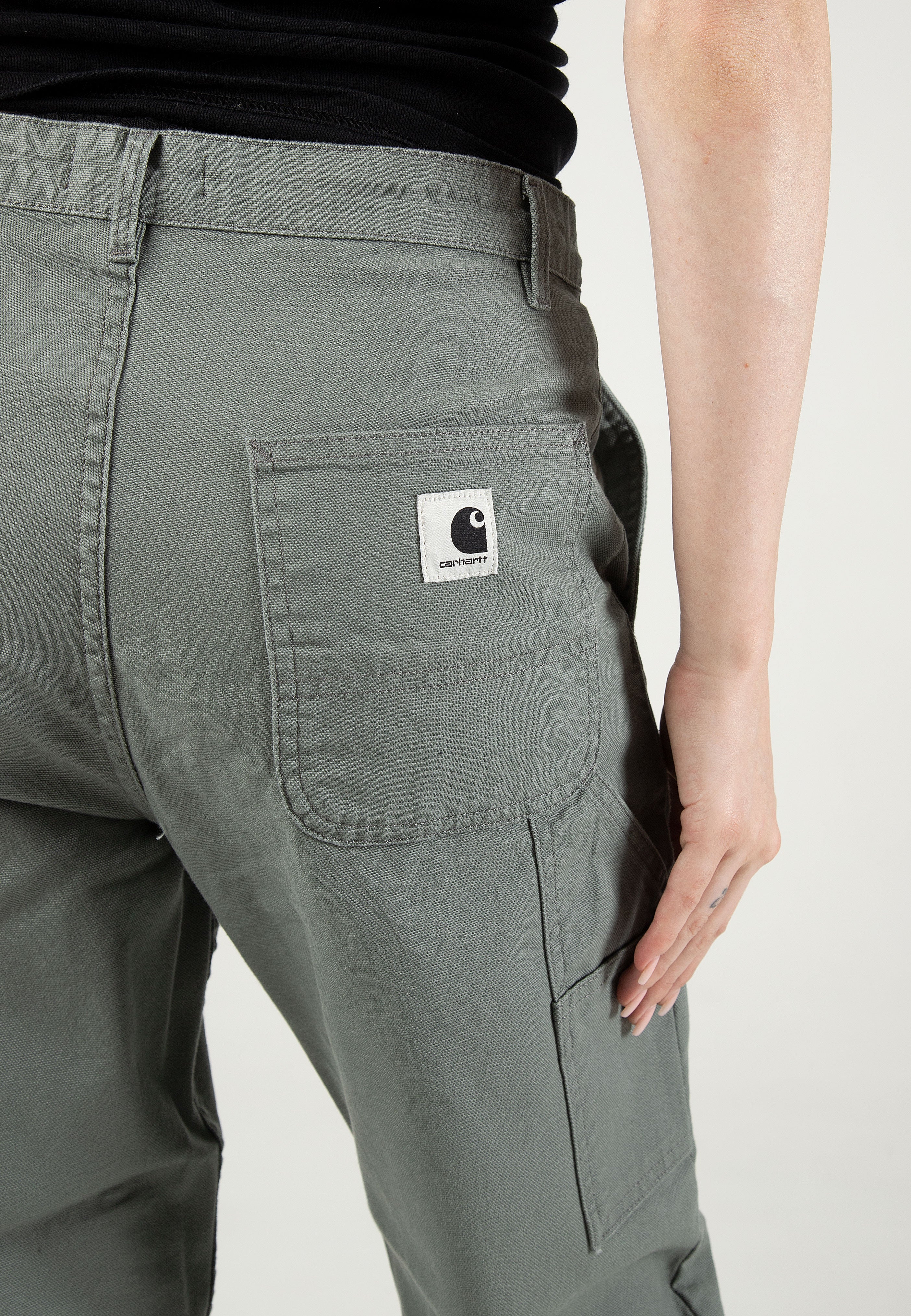 Carhartt WIP - W' Pierce Rinsed Smoke Green - Pants | Women-Image