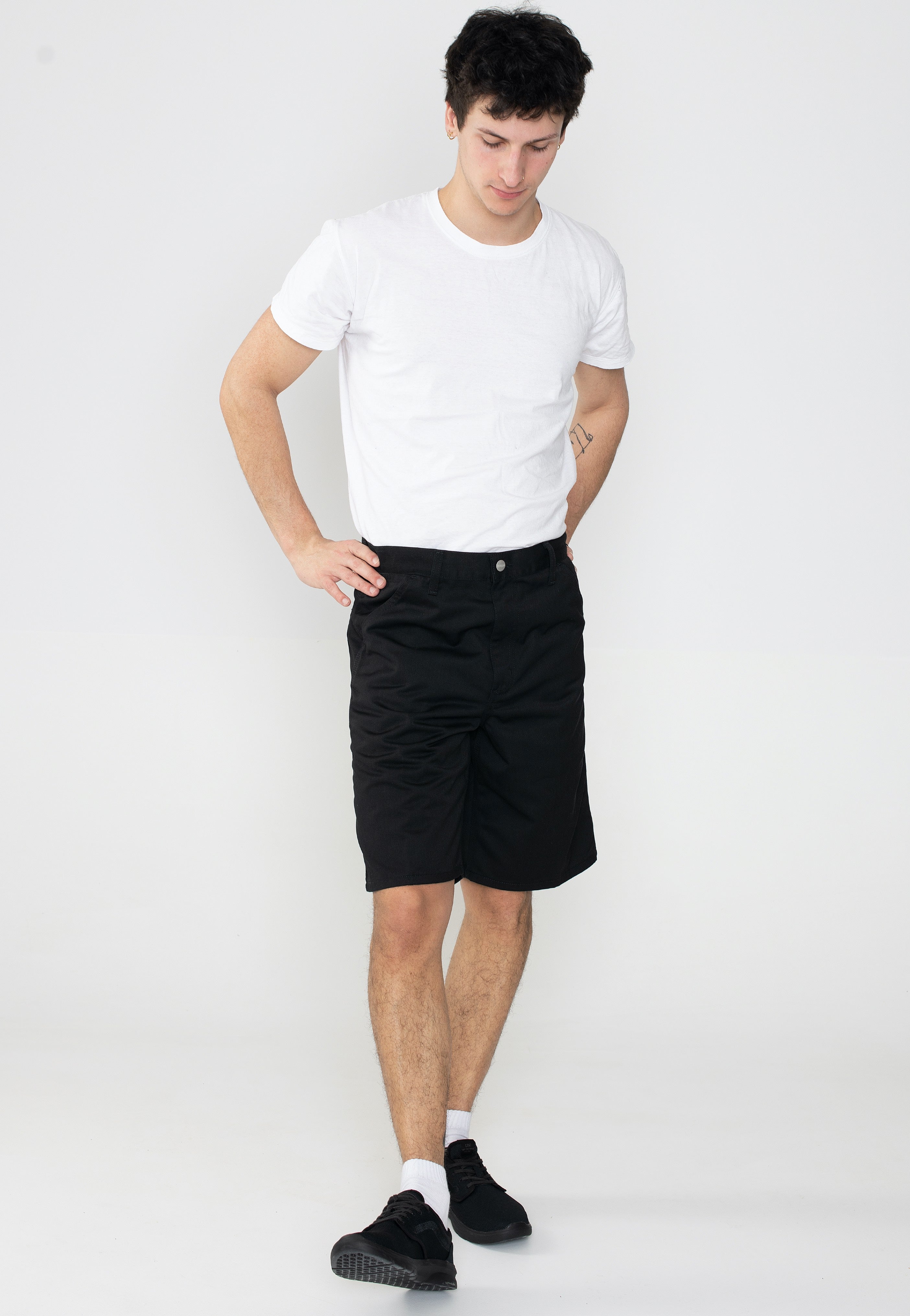 Carhartt WIP - Simple Rinsed Black - Shorts | Men-Image