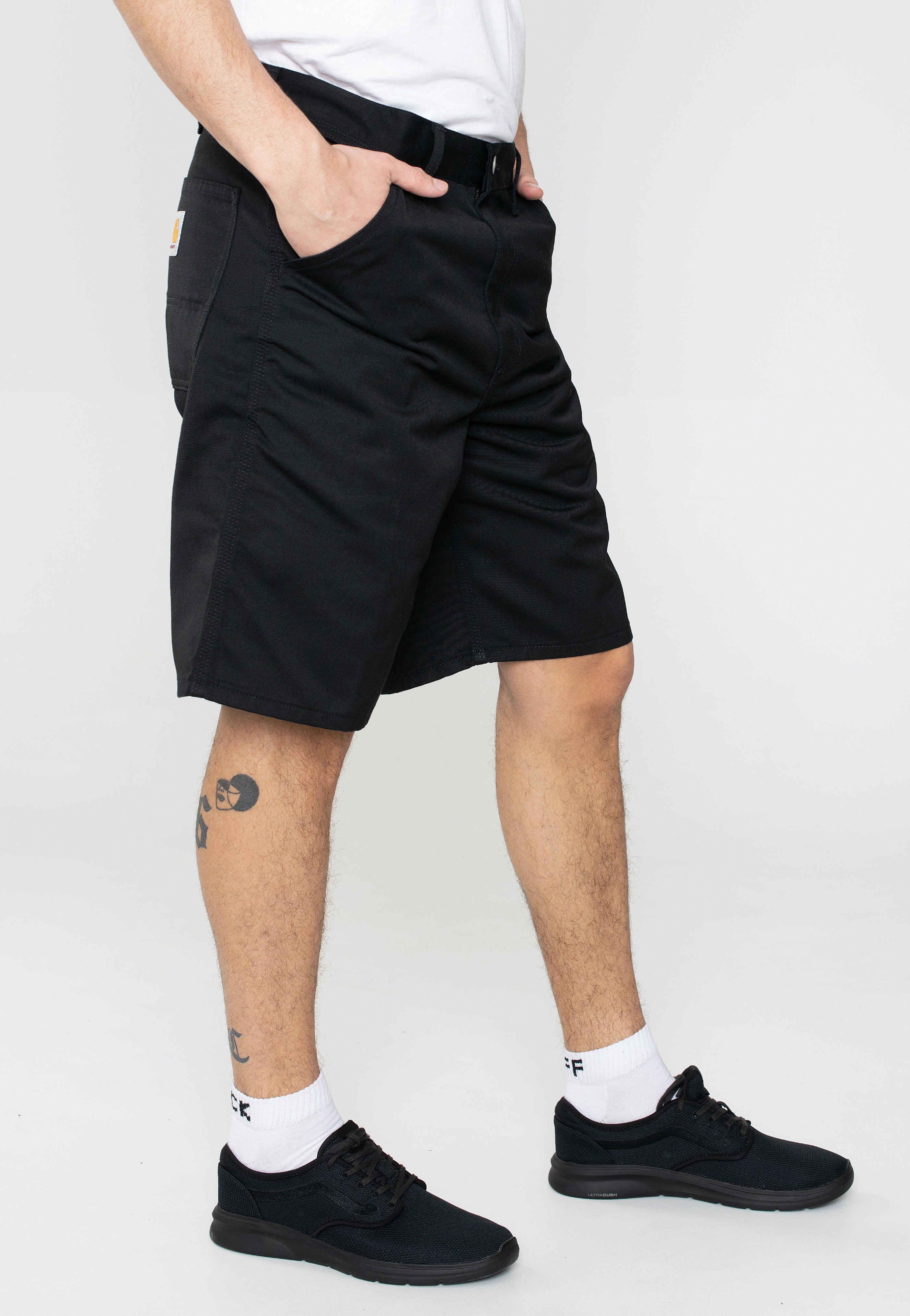 Carhartt WIP - Simple Rinsed Black - Shorts | Men-Image