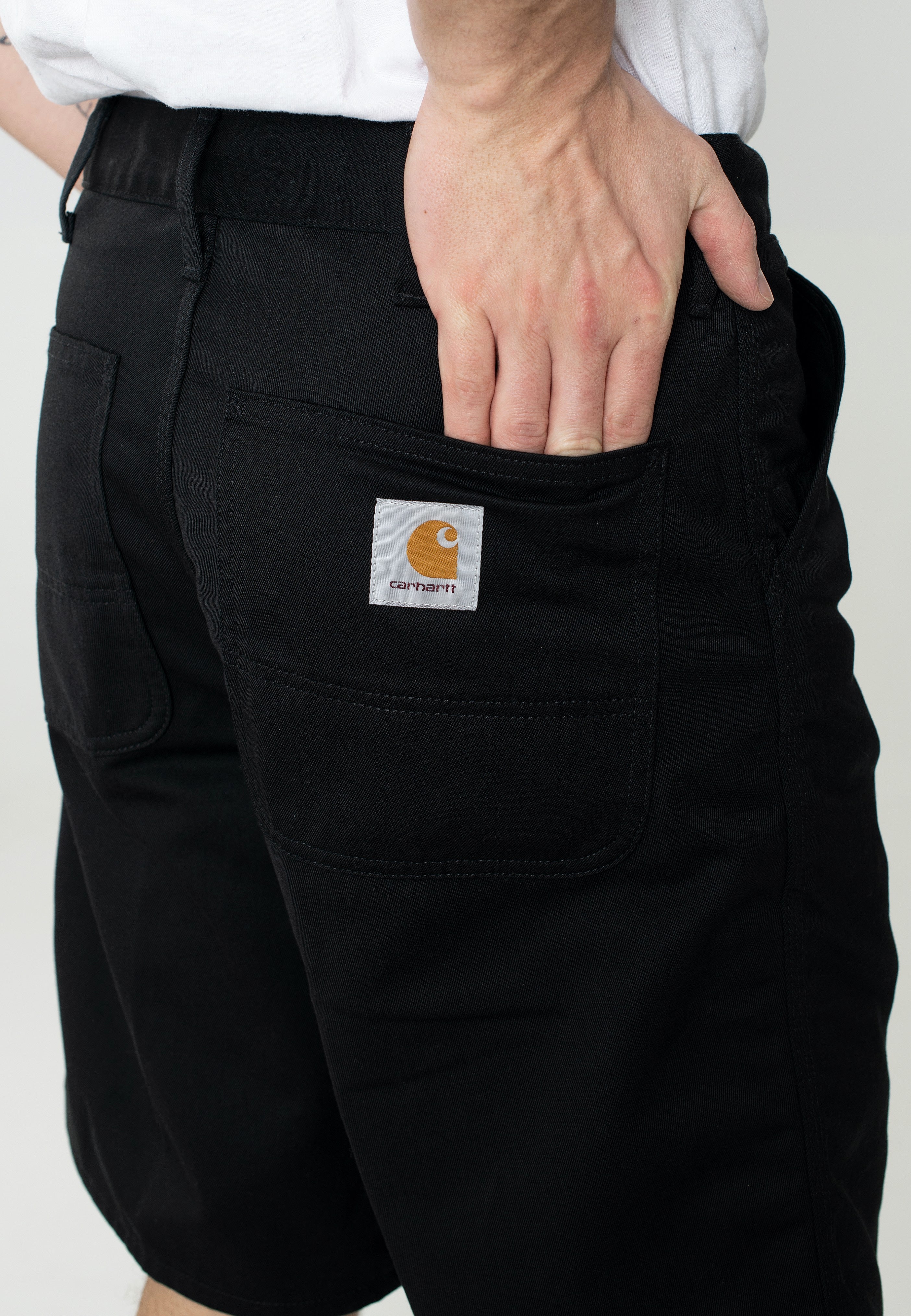 Carhartt WIP - Simple Rinsed Black - Shorts | Men-Image